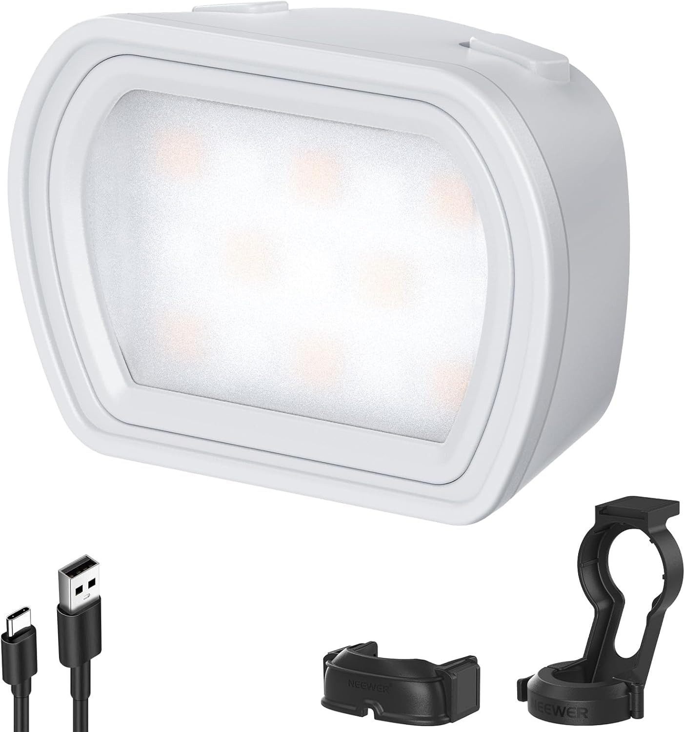 Neewer Videoleuchte M21 Magnetisches LED Licht für DJI Osmo Pocket 3, mit wiederaufladbarer Batterie