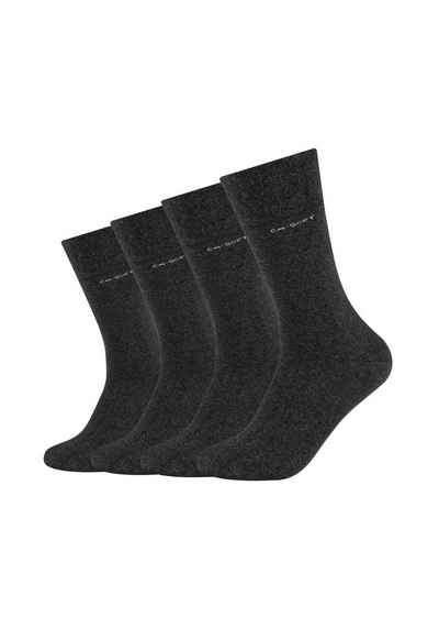 Camano Socken (4-Paar) mit innovativem Piquée-Bund