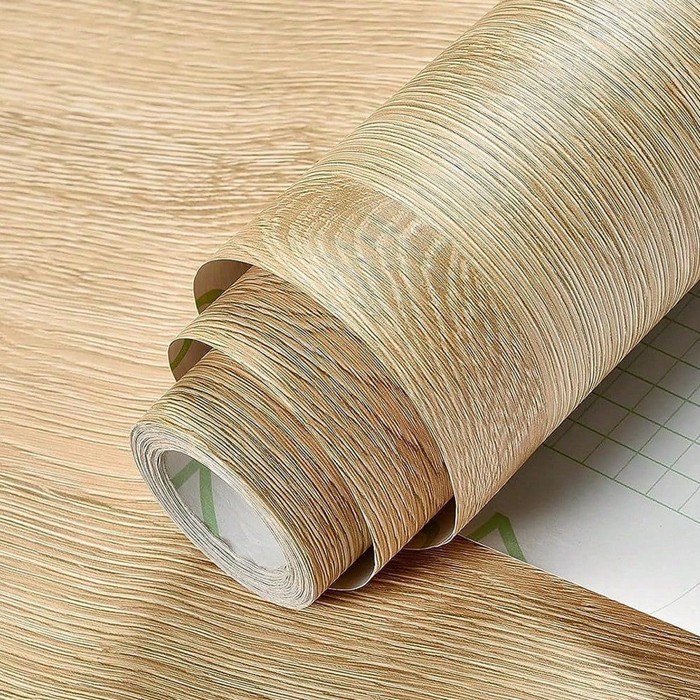 HomeBella Mustertapete Selbstklebende Tapete in Holzoptik, Wasserfester, abziehbarer Wandaufkleber für Küche, Bad & Wohnzimmer