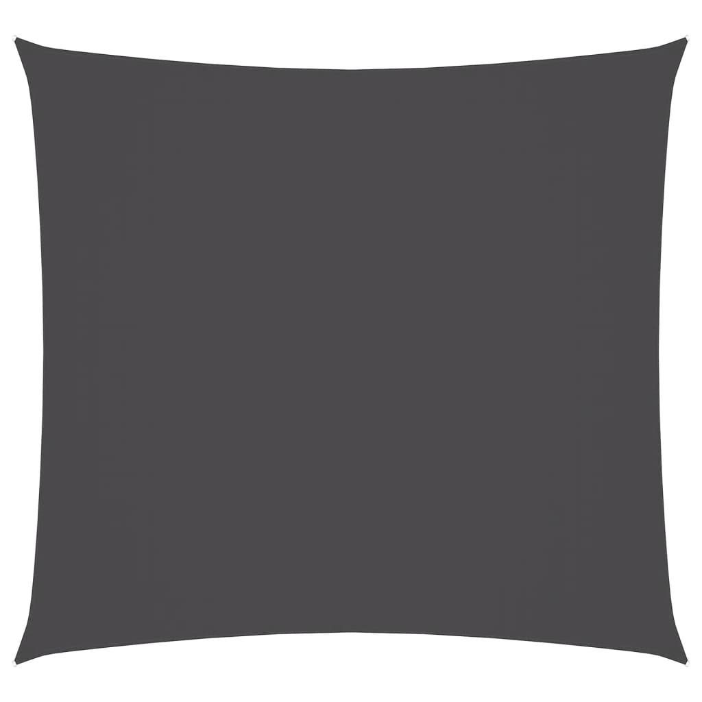 vidaXL Sonnensegel Sonnensegel Oxford-Gewebe Quadratisch 3x3 m Anthrazit, (1-tlg)