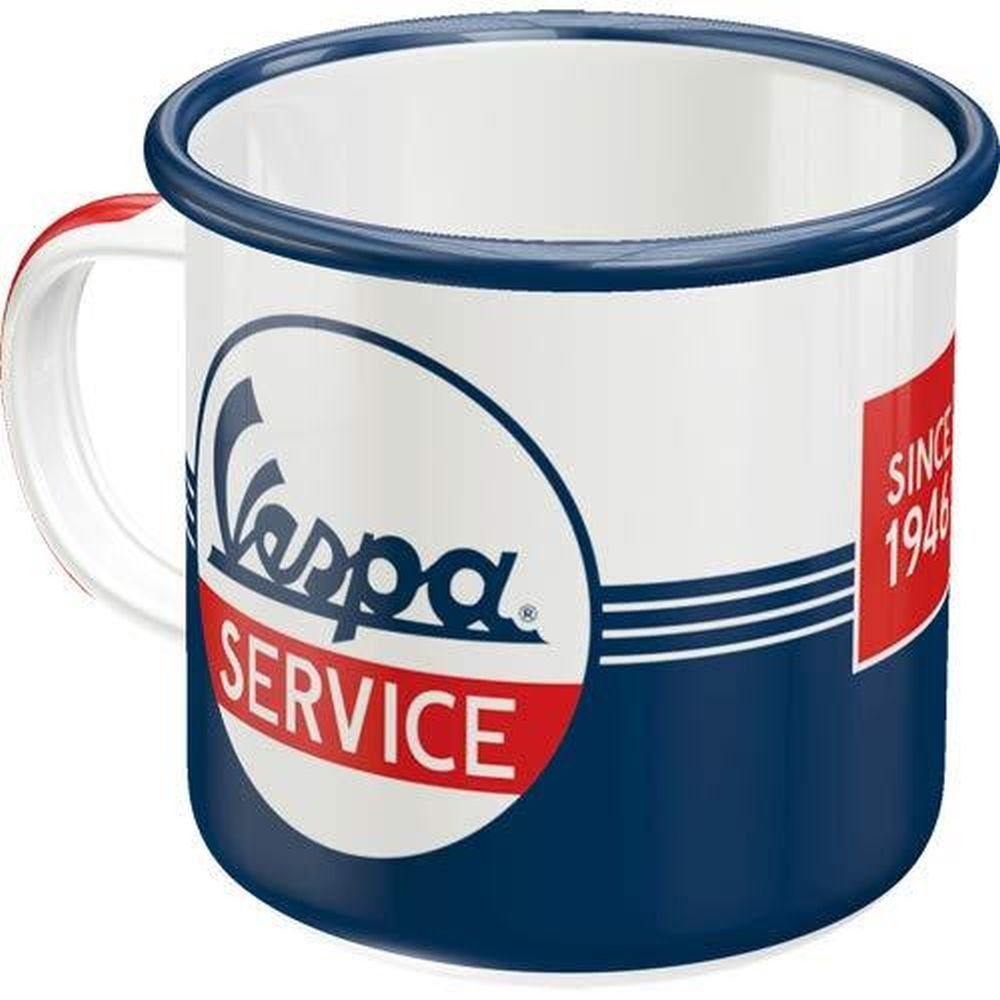 Tasse Emaille-Becher - Vespa - Vespa-Service