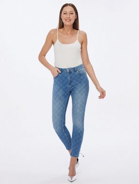 Sarah Kern Skinny-fit-Jeans Denim-Hose figurbetont in Baumwoll-Stretch