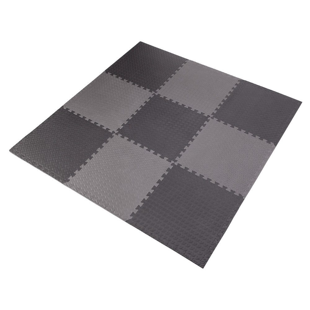 HMS Premium Fitnessmatte Puzzlematte Unterlegmatte (Spar-Set, 9-St., 9 Elemente), Elemente lassen sich einfach verbinden und individuell anpassen