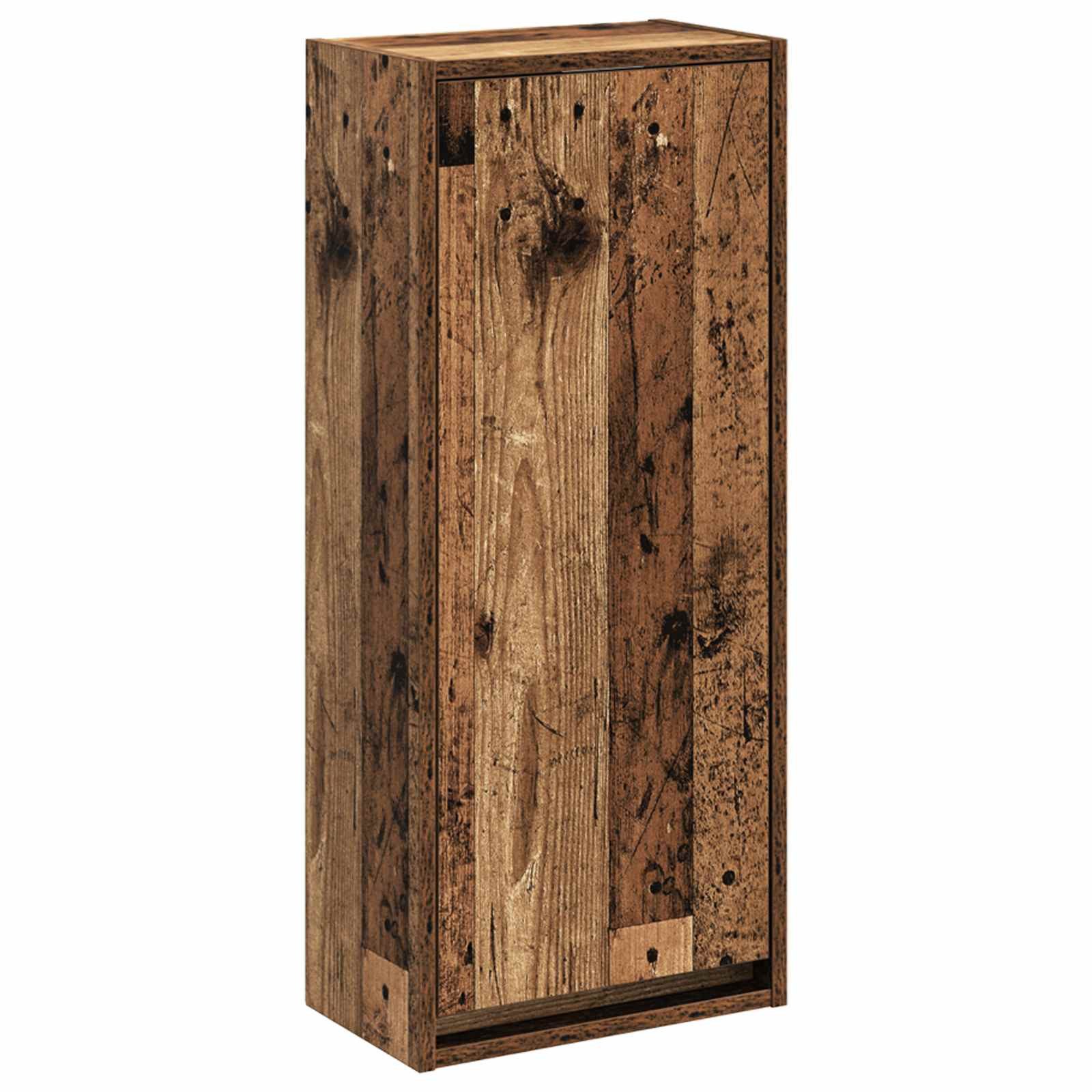 Badezimmerspiegelschrank Wandmontierte Waschbecken-Vanität Altholz 35 x 20 x 81 cm
