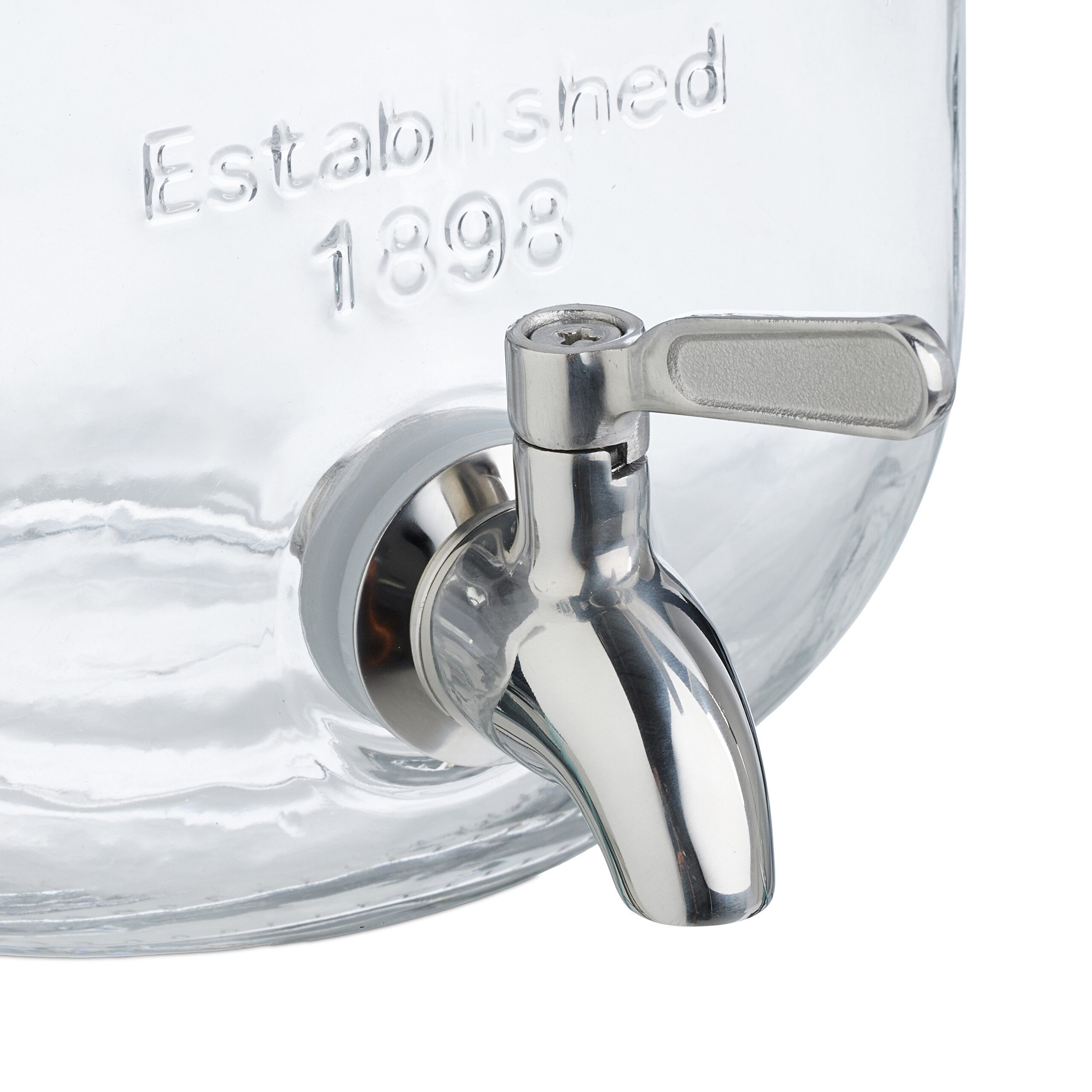 relaxdays Getränkespender 4 Liter im 2er Set