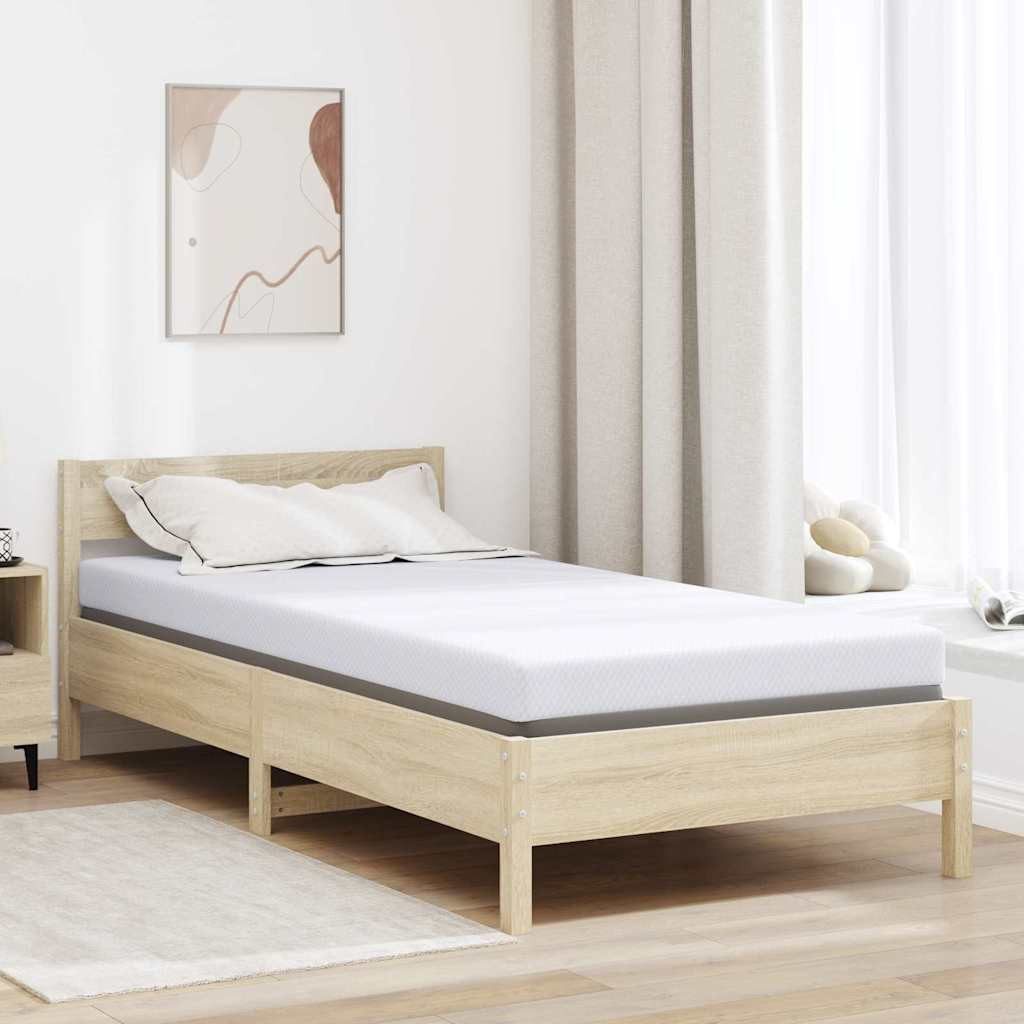 Matratzenauflage vidaXL, Matratzenauflage Weiß 90 x 190 cm Jacquard Stoff
