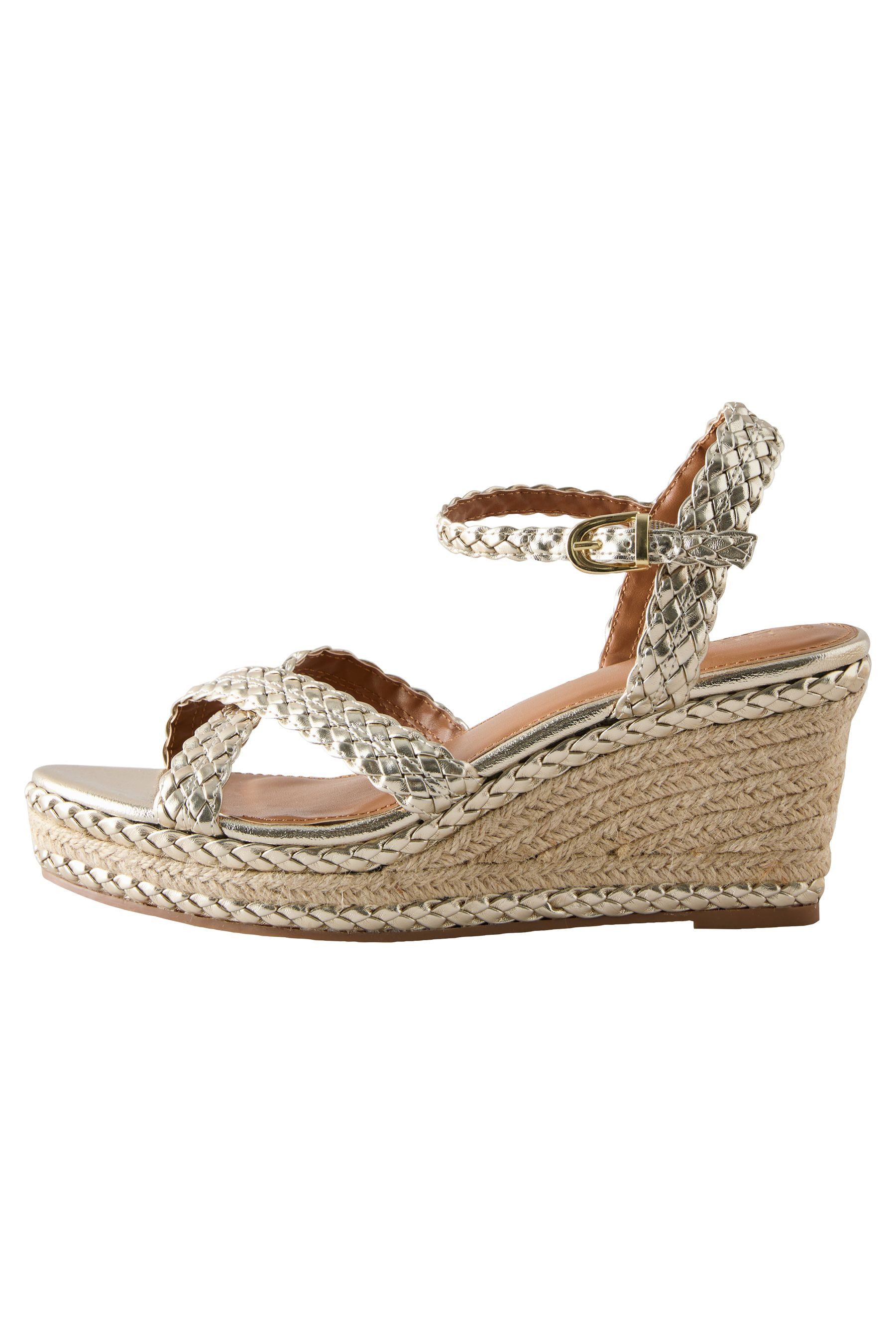 Next Forever Comfort® Keilabsatzsandalen mit X-Riemen Keilsandalette (1-tlg)