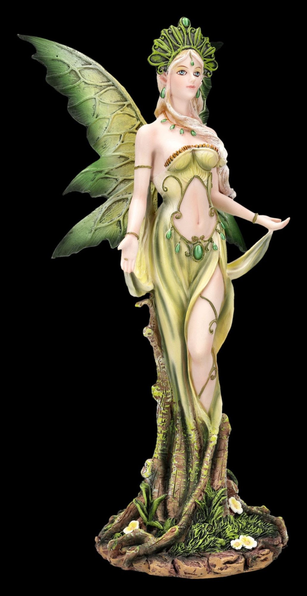 Figuren Shop GmbH Fantasy-Figur Elfenfigur Forest Guardian Fairy – Fantasy Statue Sammlerfigur 25 cm