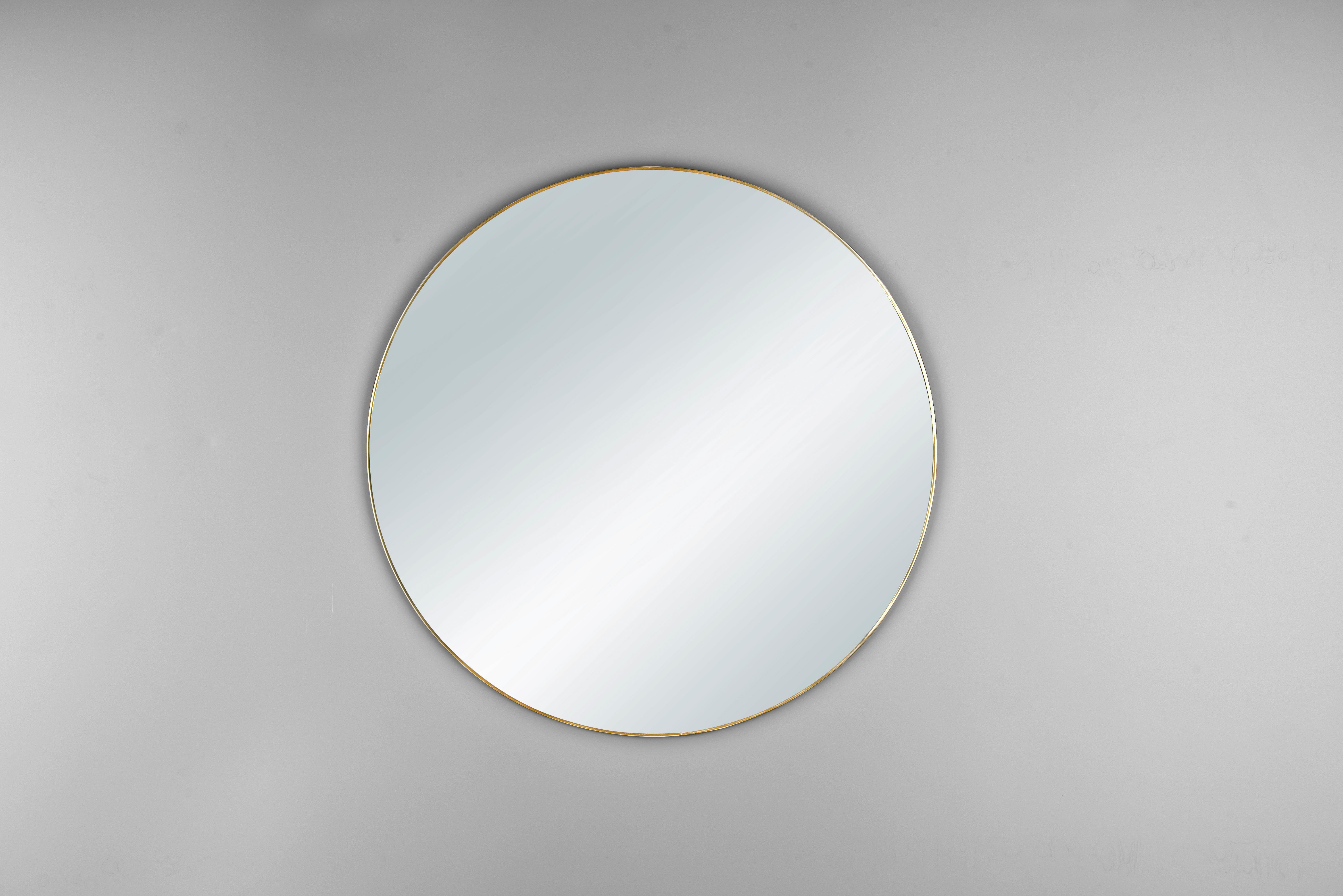 MIRRORS AND MORE Dekospiegel Mila (1-St), Wandspiegel, rund, Ø 50 cm, lackiertes Metall
