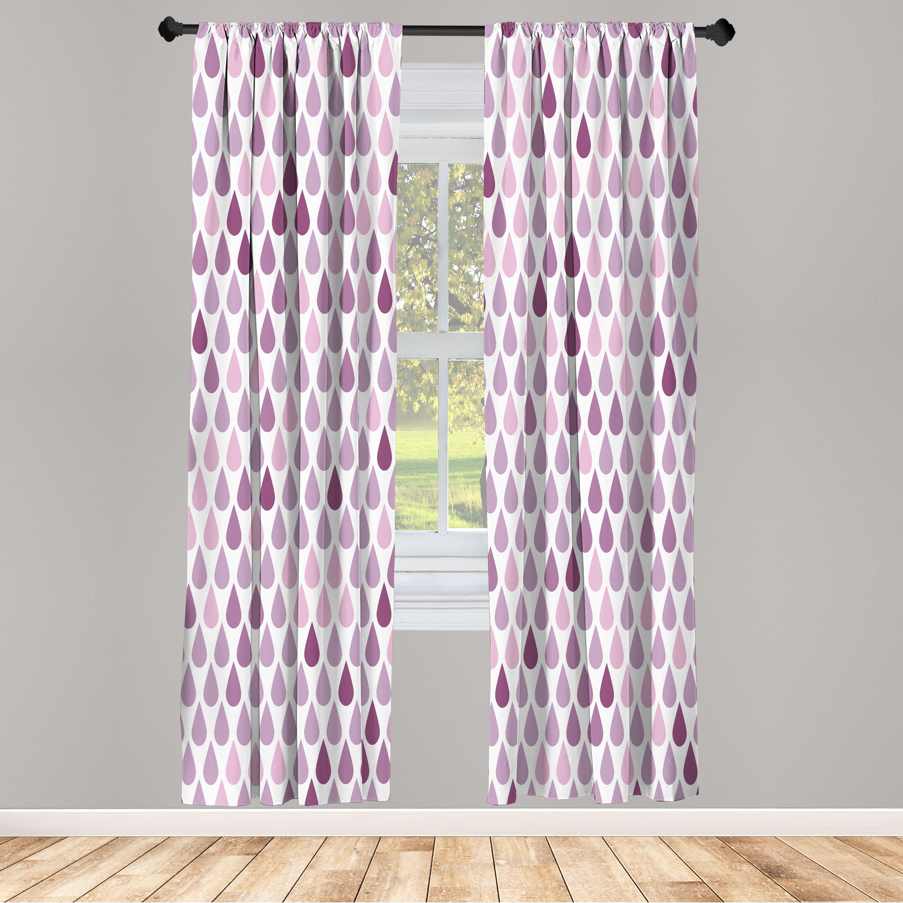 Gardine Vorhang für Wohnzimmer Schlafzimmer Dekor, Abakuhaus, Microfaser