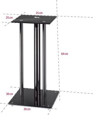 Hama Lautsprecherständer, Schwarz Lautsprecherständer