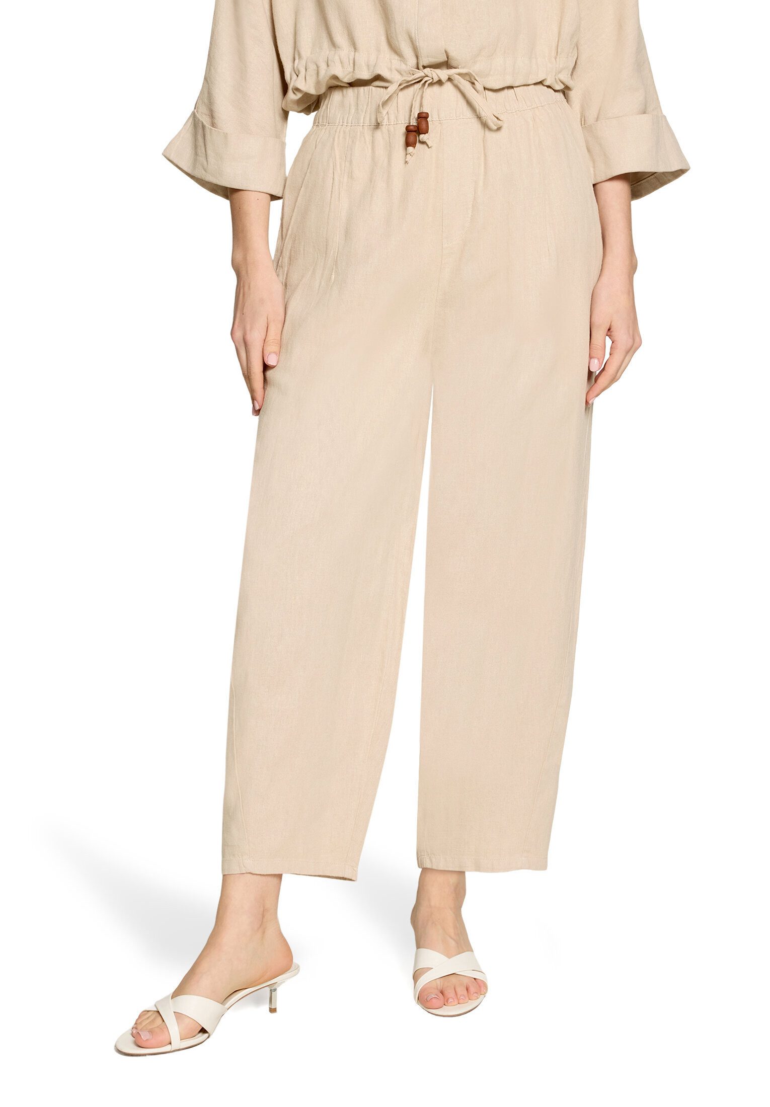 Cartoon Leinenhose Damen mit Gummizug