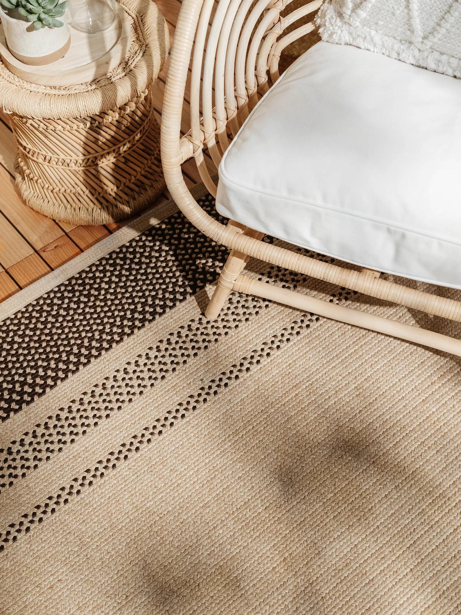 benuta Outdoorteppich Nandi, rechteckig, Höhe: 5 mm, In- & Outdoorteppich, Robust für Garten, Terrasse, Balkon, Küche