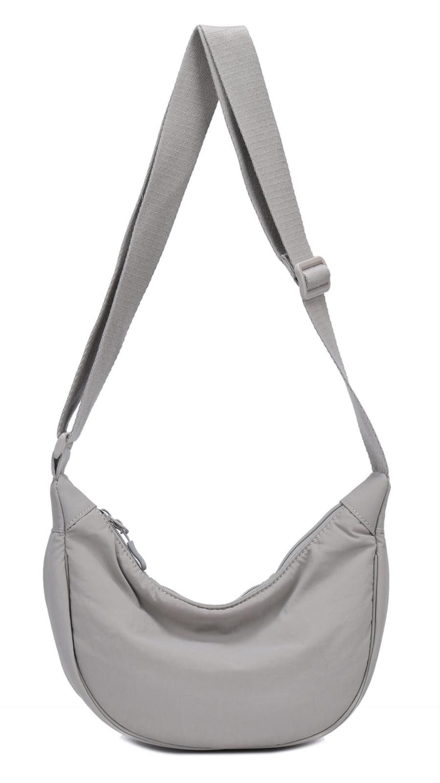 ITALYSHOP24 Schultertasche Damen Tasche Runde Brusttasche MOON Bag CrossBod günstig online kaufen