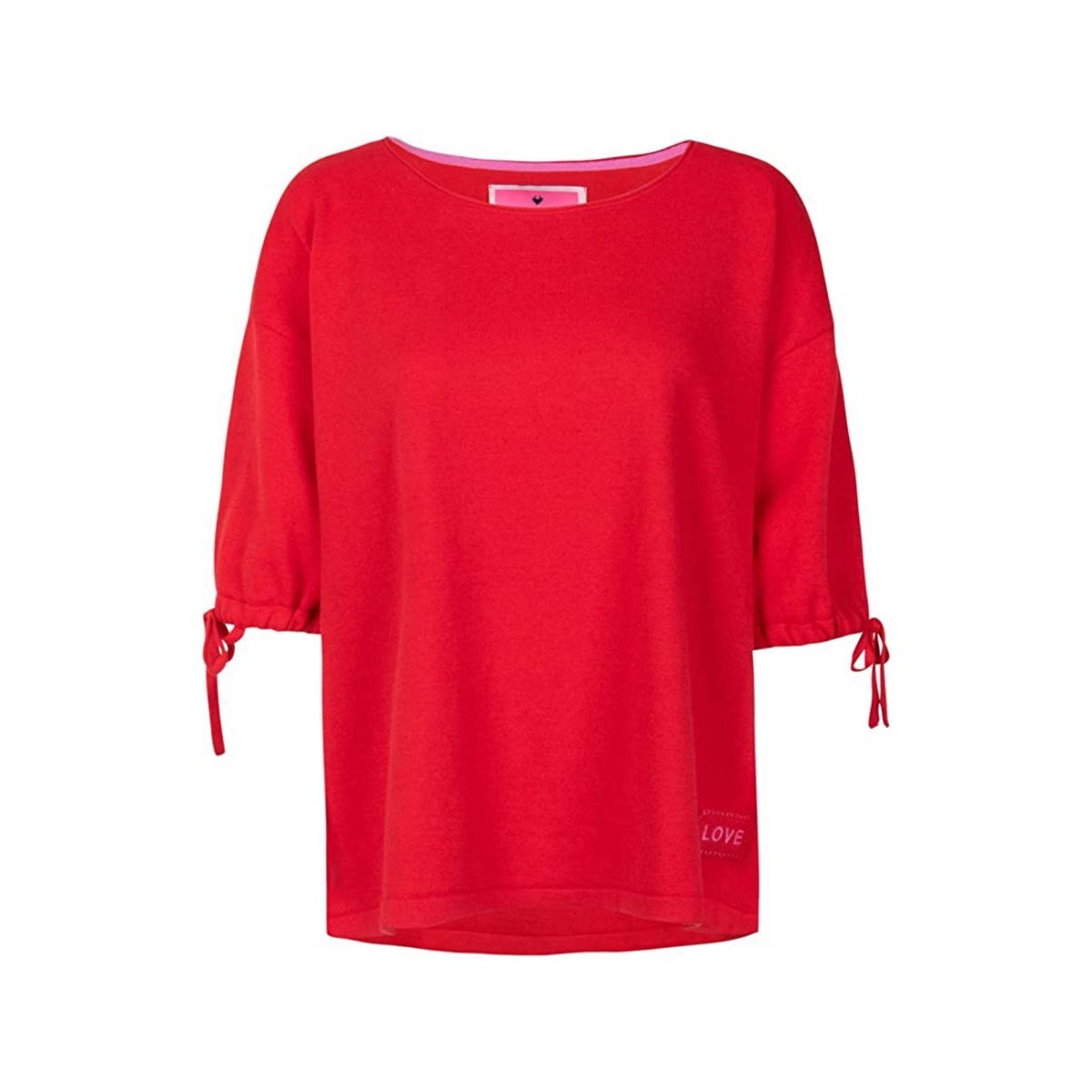 Lieblingsstück Longpullover rot (1-tlg)