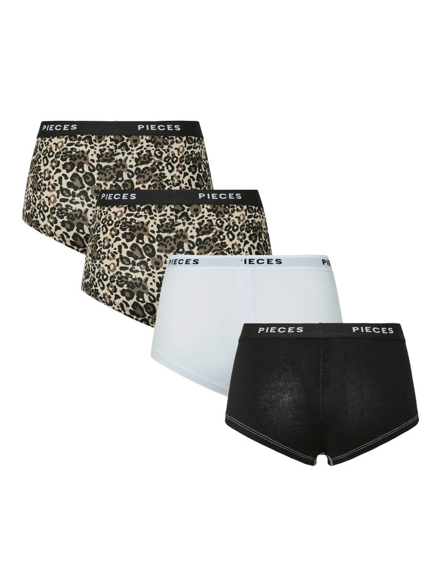 pieces Hipster PCLOGO LADY 4 PACK (Sparpack, 4-St., 4 er Pack) formstabil