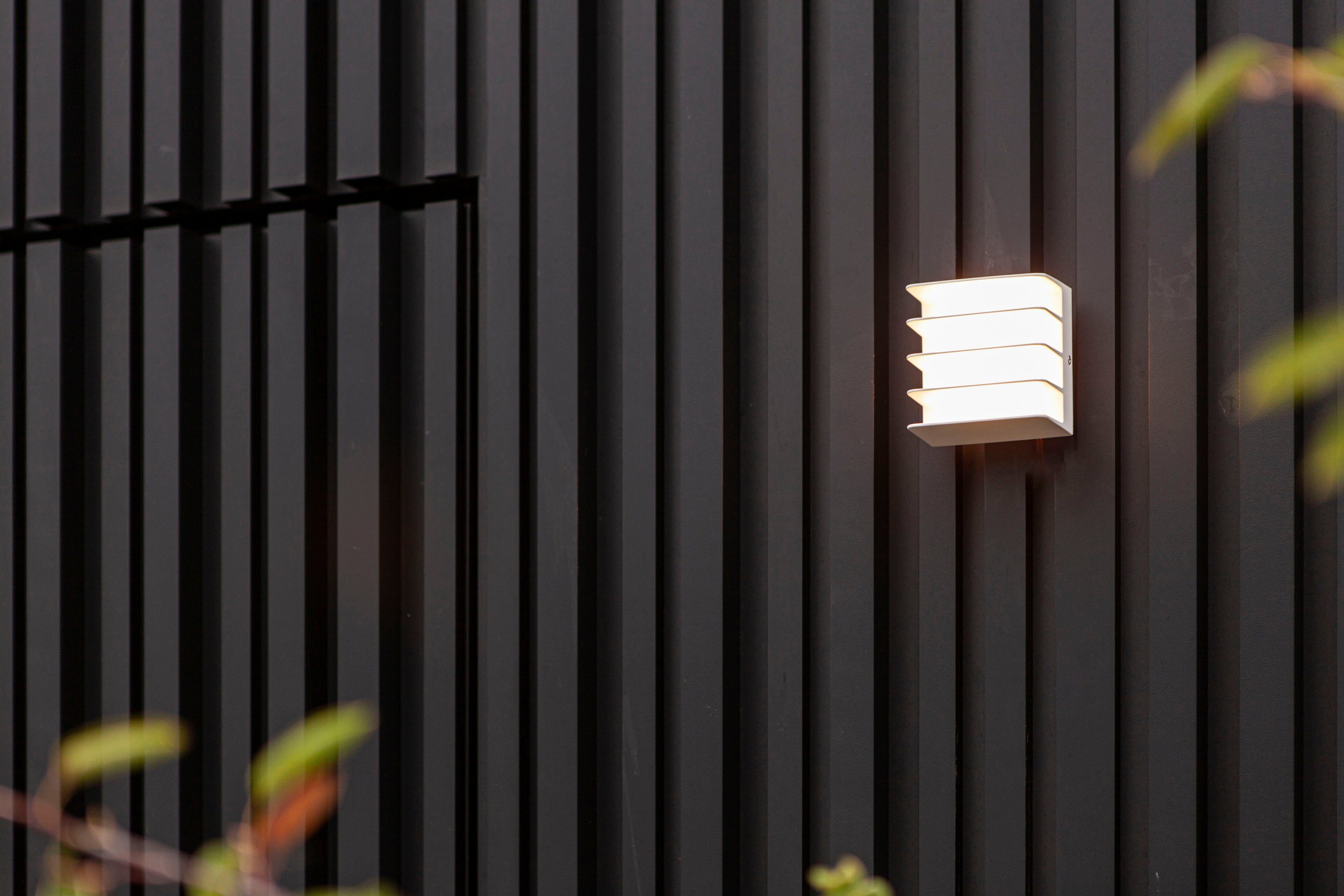 LUTEC GRIDY, LED LED fest integriert Außen-Wandleuchte