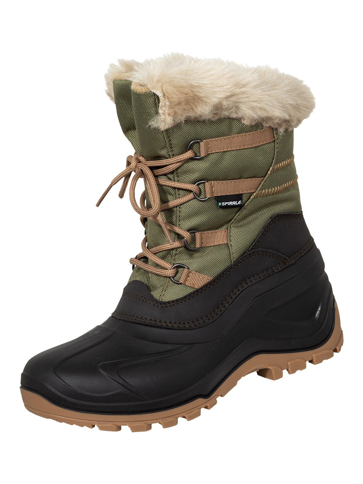 Evelin Damenstiefel gefüttert Spirale Winterstiefel