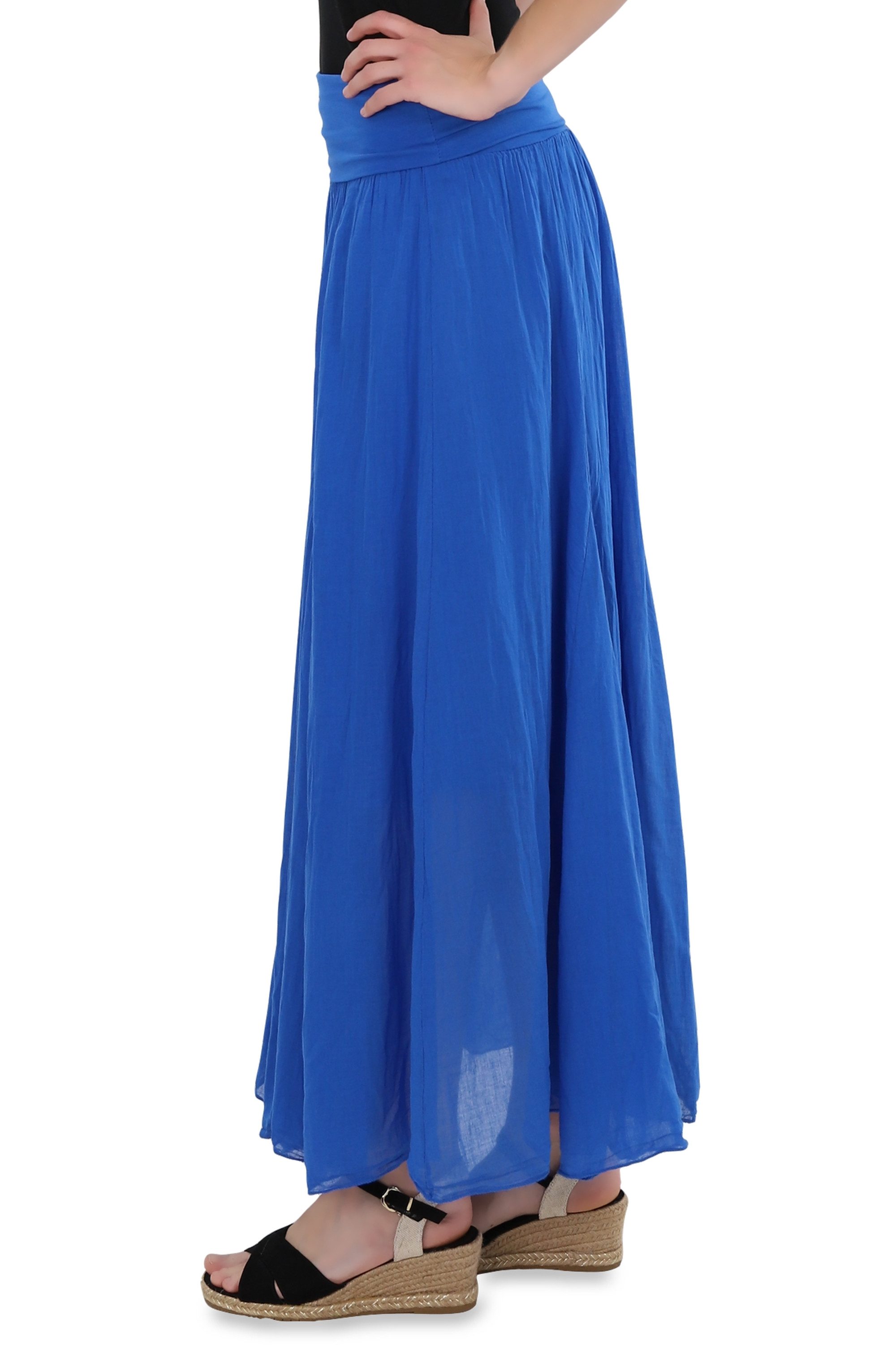 malito more than fashion Sommerrock 80150 figurumspielendes Bandeaukleid aus 100% Baumwolle