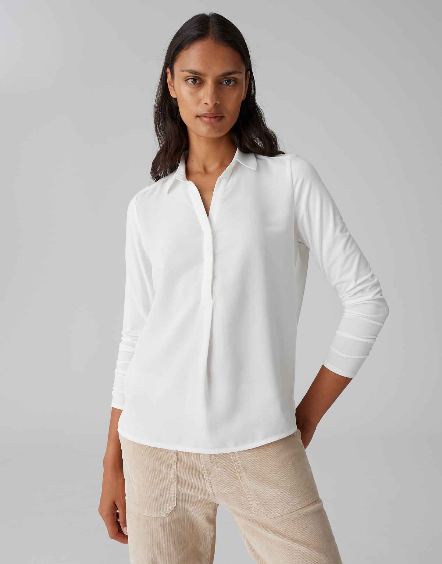 Shirtbluse FRERA Regular Shirtbluse aus Material Mix
