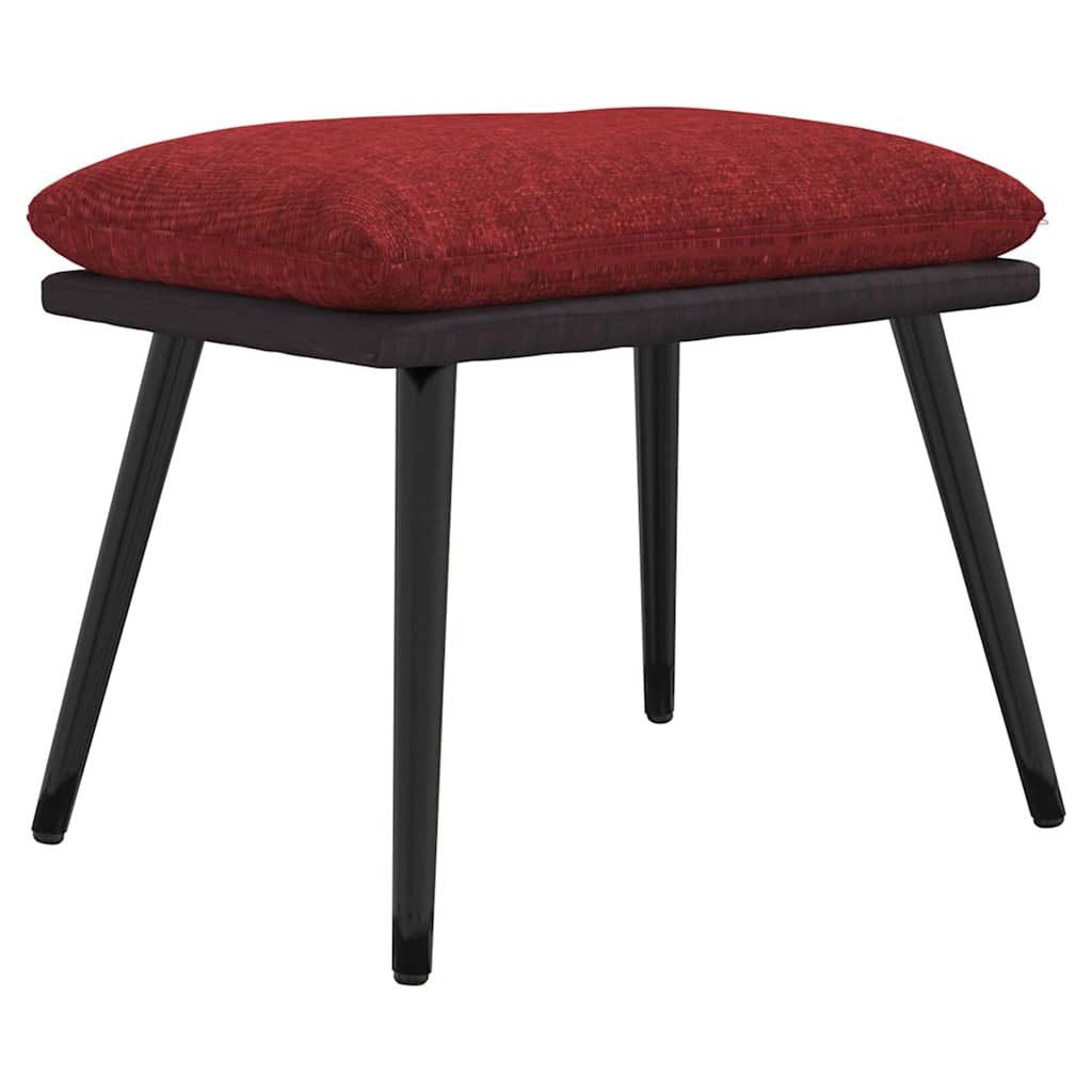 vidaXL Polsterhocker Fußhocker Weinrot 45x29,5x35 cm Stoff und Kunstleder (1 St)