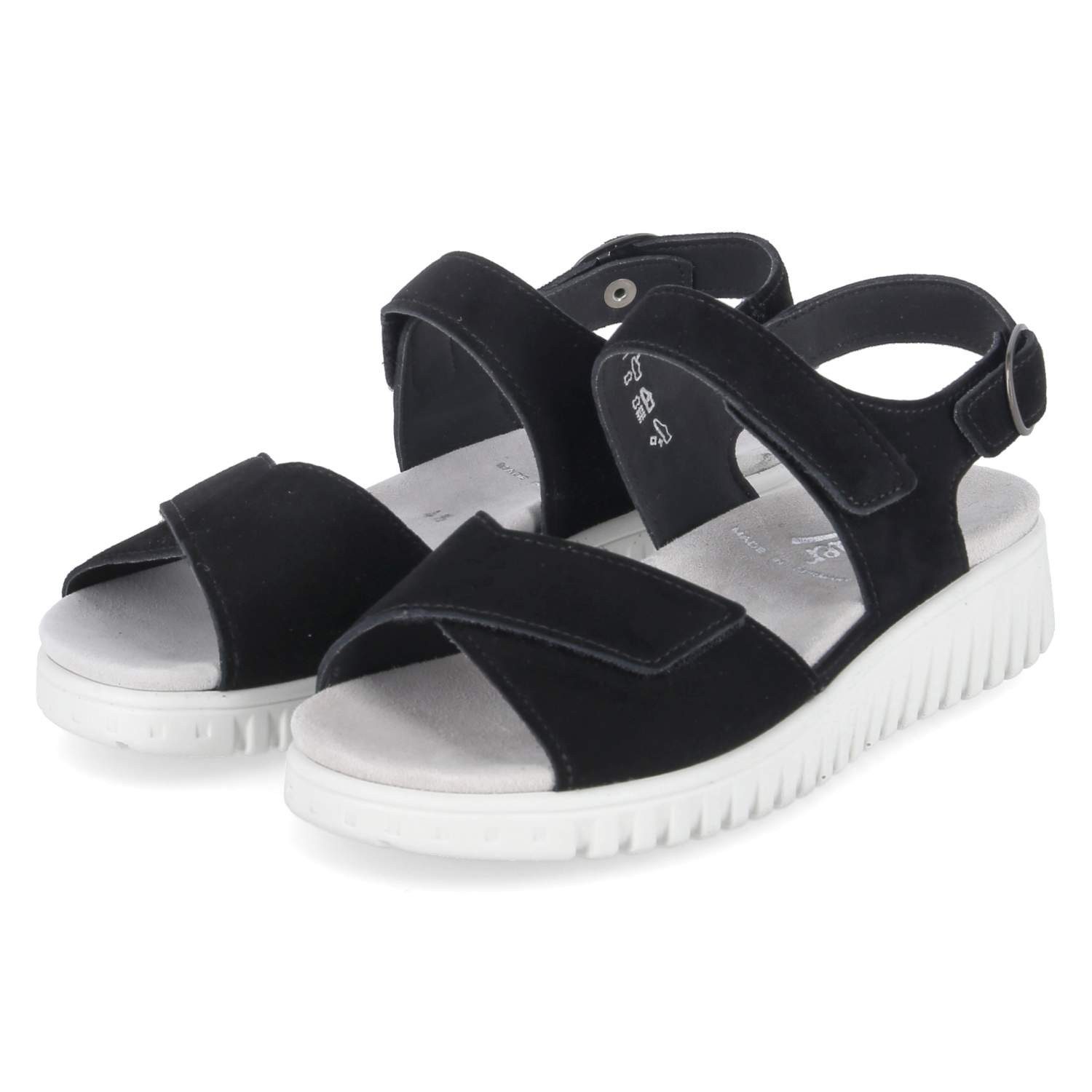 Semler C7085042/001 SP Damen Rauleder black Sandalette