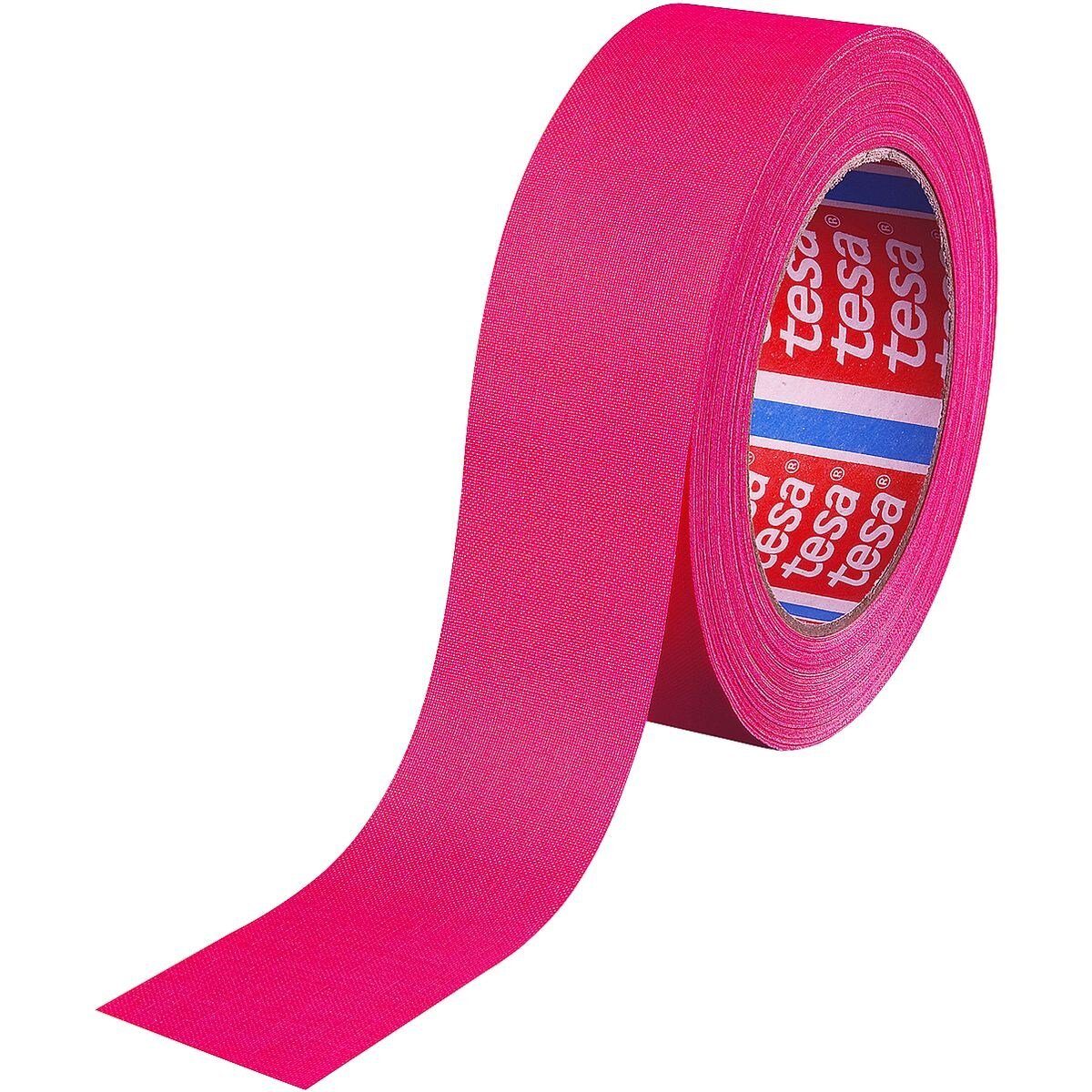 tesa Klebeband Neon 4671 (B/L): 19 mm/ 25 m, Gewebeband pink