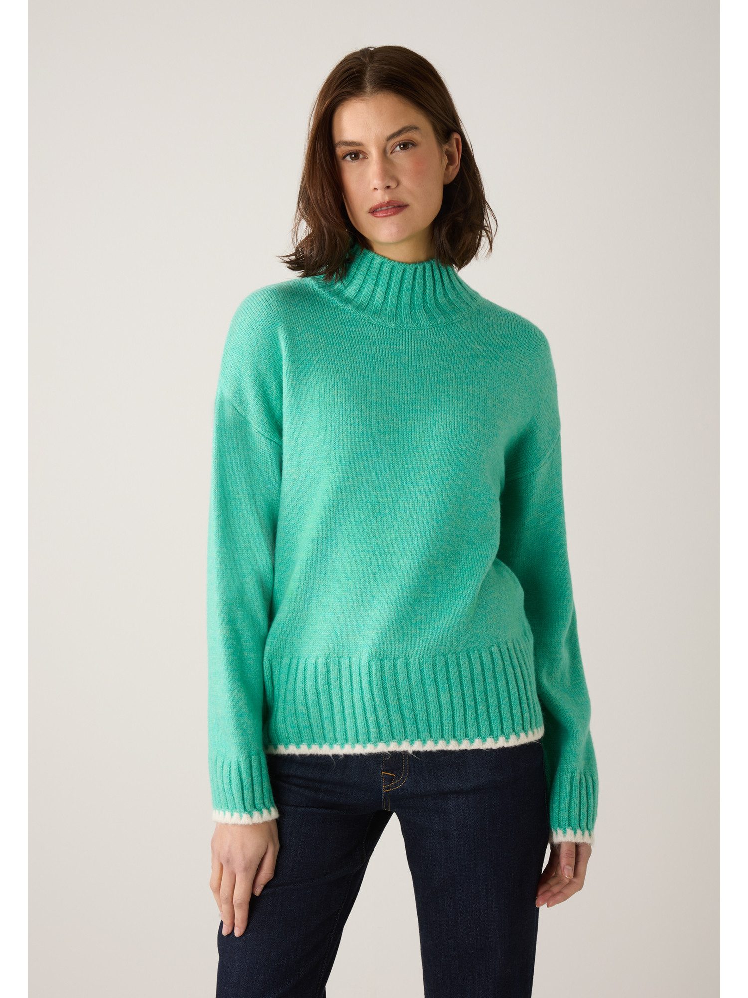 MORE&MORE Rundhalspullover softer Strickpullover