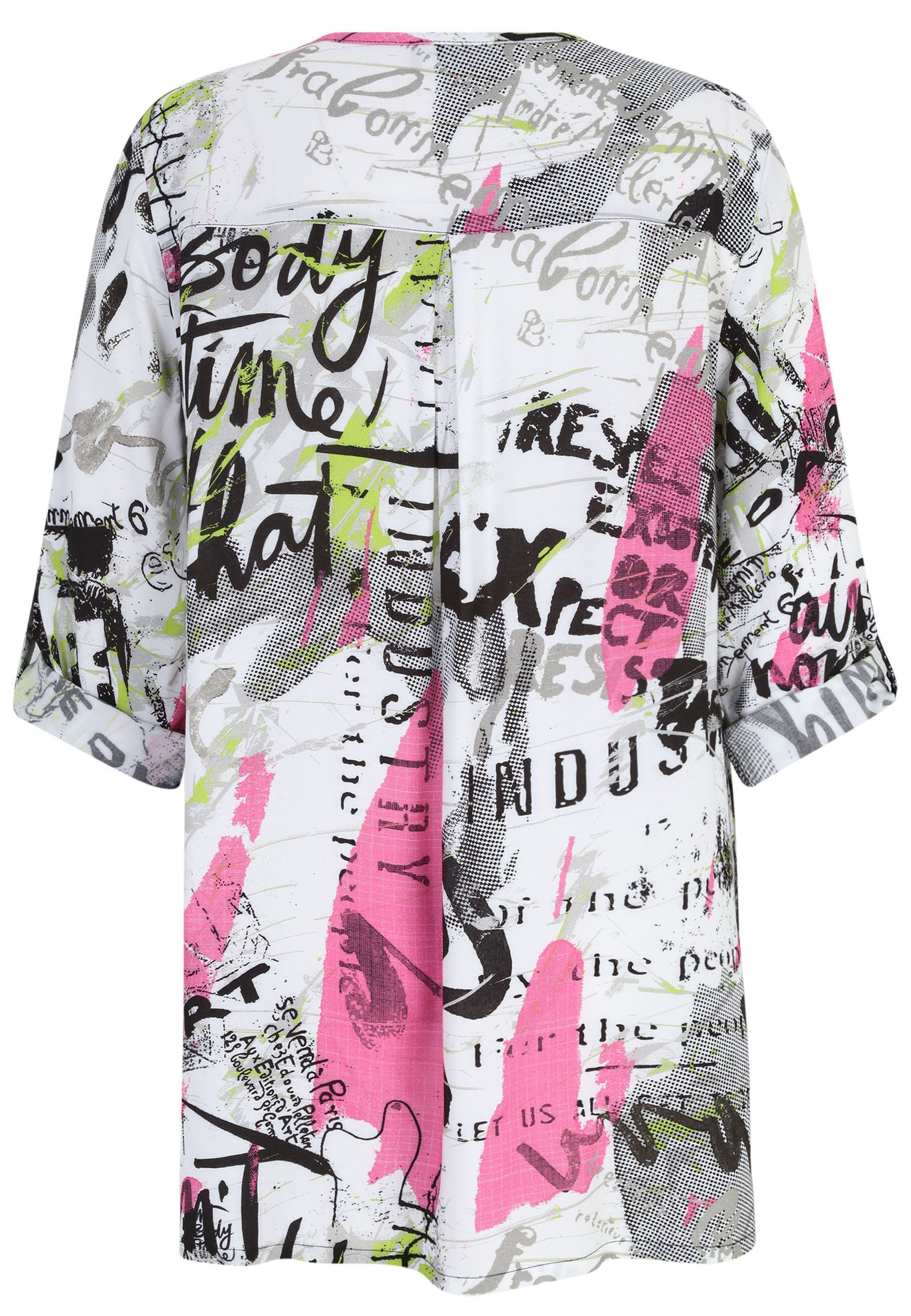 Doris Streich Klassische Bluse mit Allover-Muster günstig online kaufen