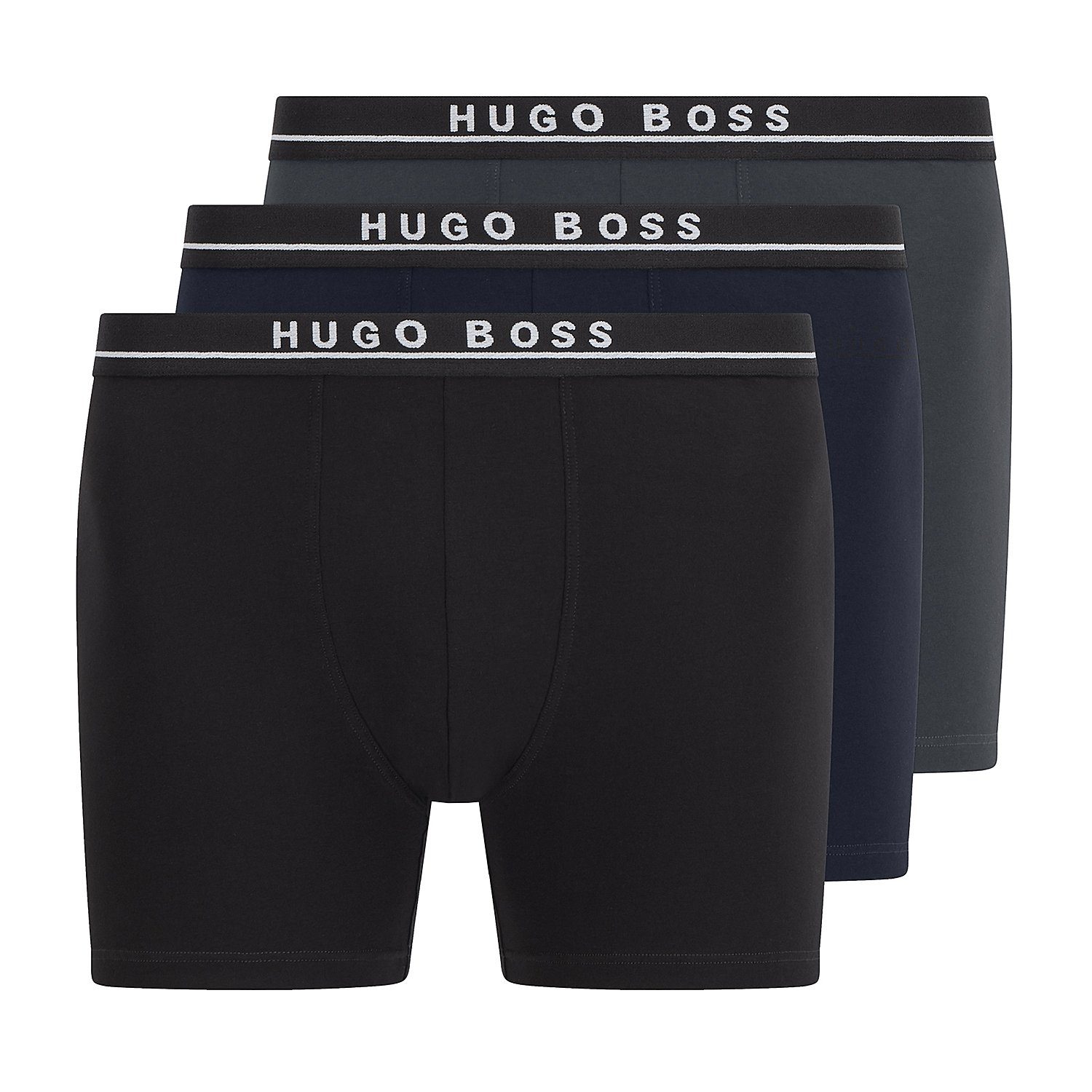 Hugo Boss Home Boxer Big and Tall (3-St., 3er-Pack) Herren Unterhosen Cyclist enganliegende Boxershorts im 3er-Pack Mix (462)
