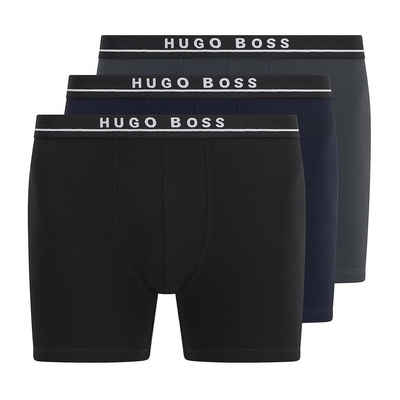 Hugo Boss Home Boxer Big and Tall (3-St., 3er-Pack) Herren Unterhosen Cyclist enganliegende Boxershorts im 3er-Pack