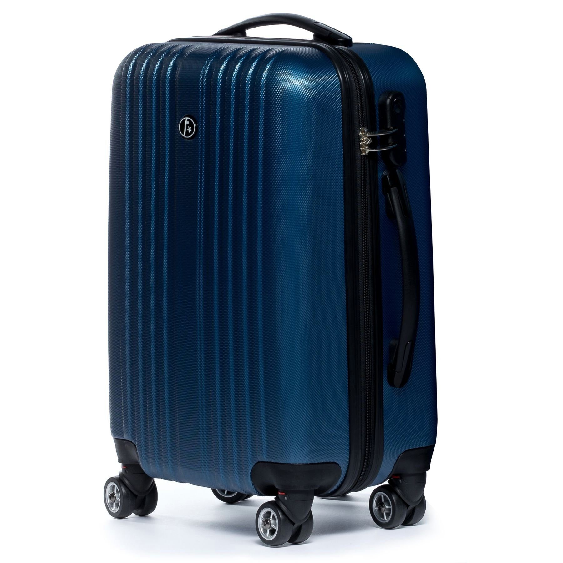 FERGÉ Koffer Hartschale Handgepäck Koffer 55 x 40 x 22 cm TOULOUSE, Handgepäck Koffer Hartschale, Kabinen-Trolley Rollkoffer mit 4 Rollen