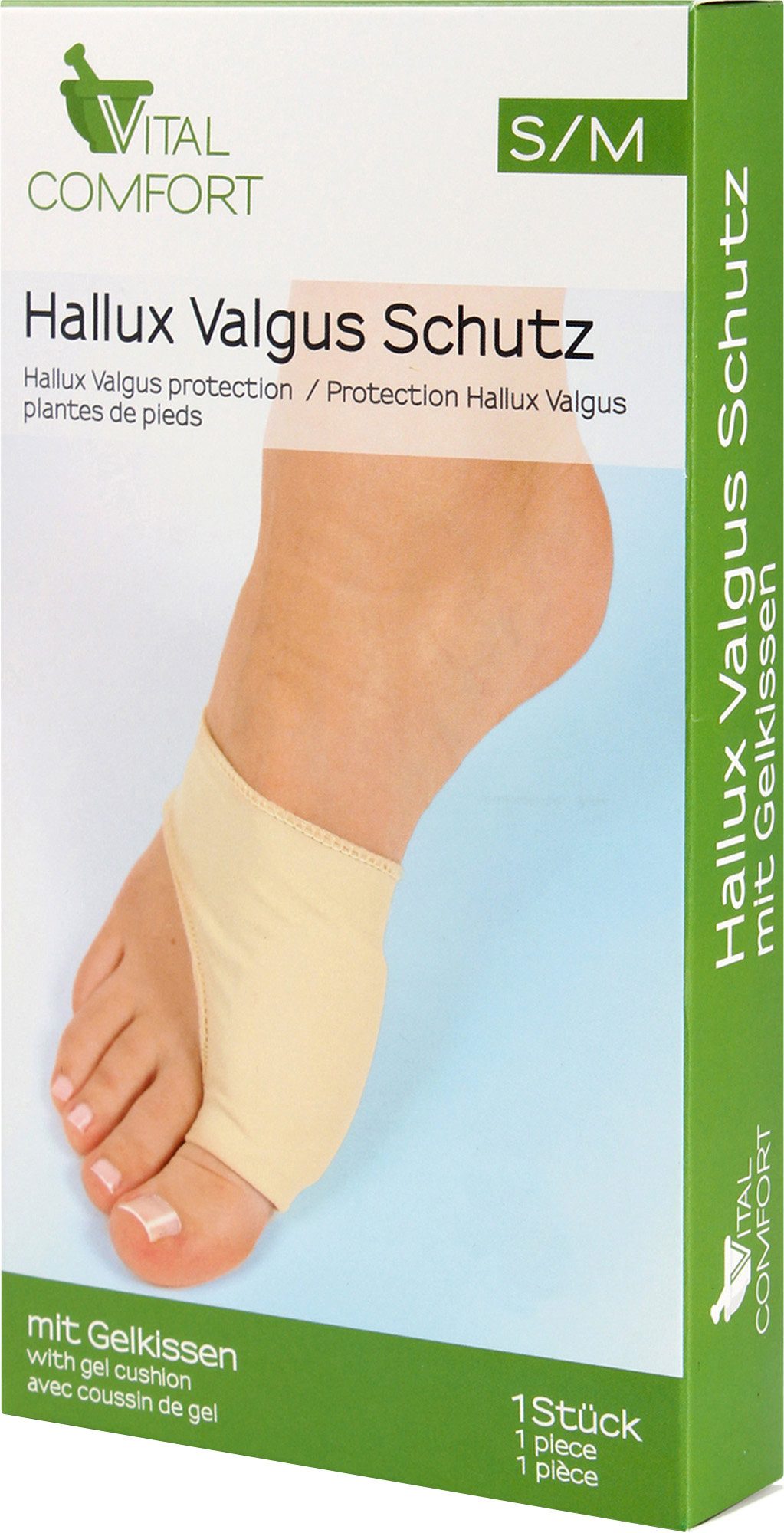 Badebürste Hallux Valgus Schutz, 1 Stück, Uni