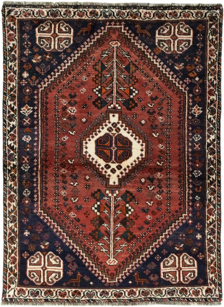 Orientteppich Shiraz 114x158 Handgeknüpfter Orientteppich / Perserteppich, Nain Trading, rechteckig, Höhe: 10 mm