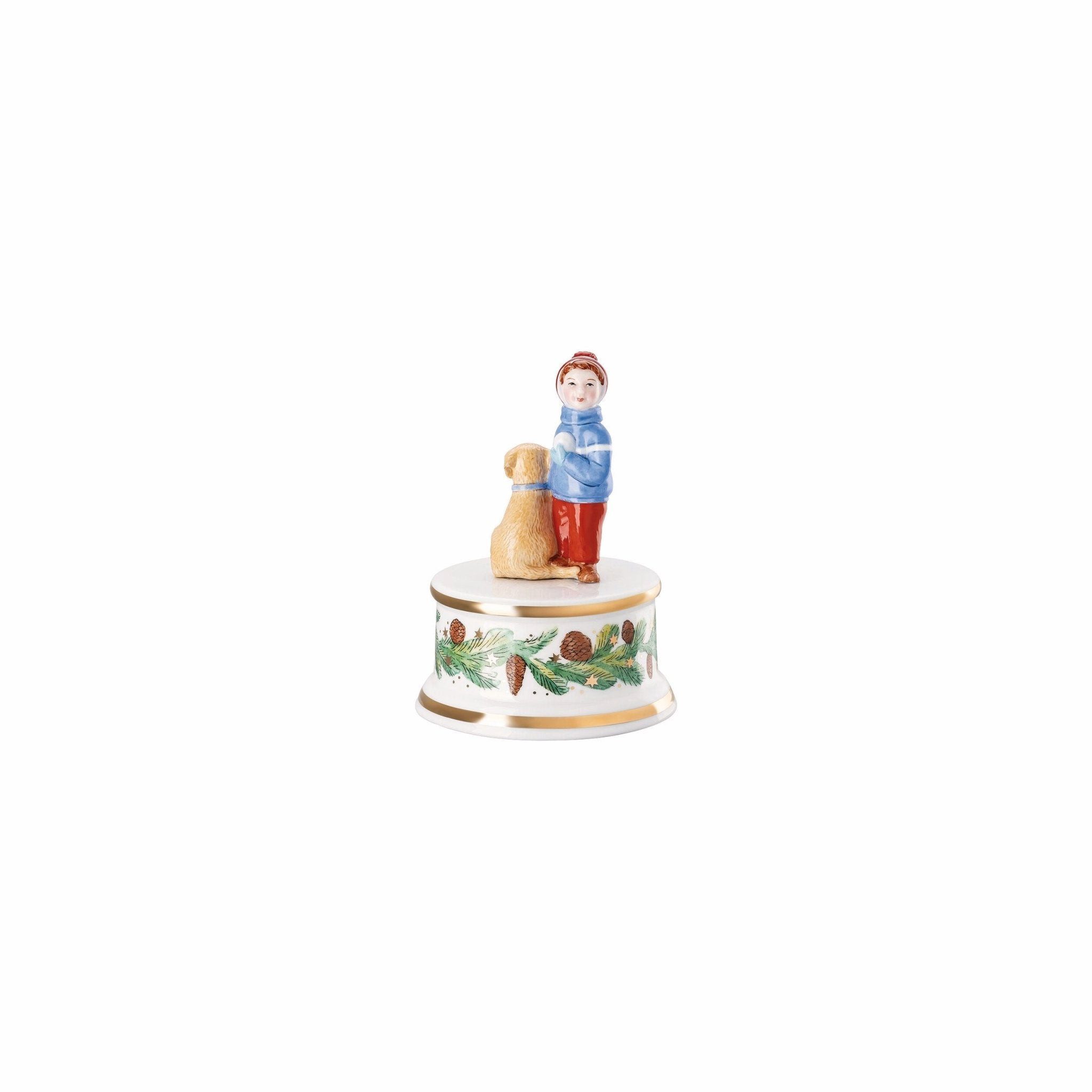 Hutschenreuther Christbaumschmuck Weihnachtsspiele, Spieluhr klein limitiert, Hutschenreuther 2025