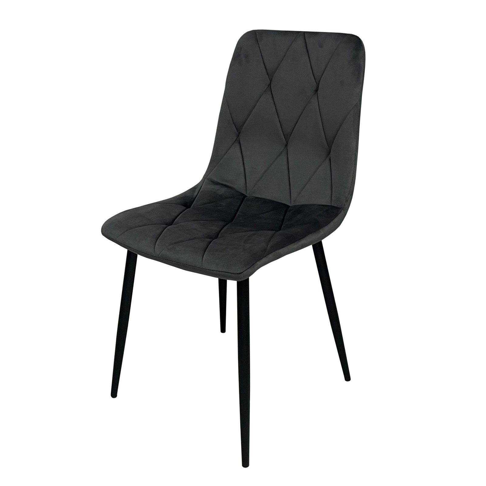 HTI-Living Esszimmerstuhl Stuhl Mesa Eco Velvet Grau (Stück), Esszimmerstuh günstig online kaufen