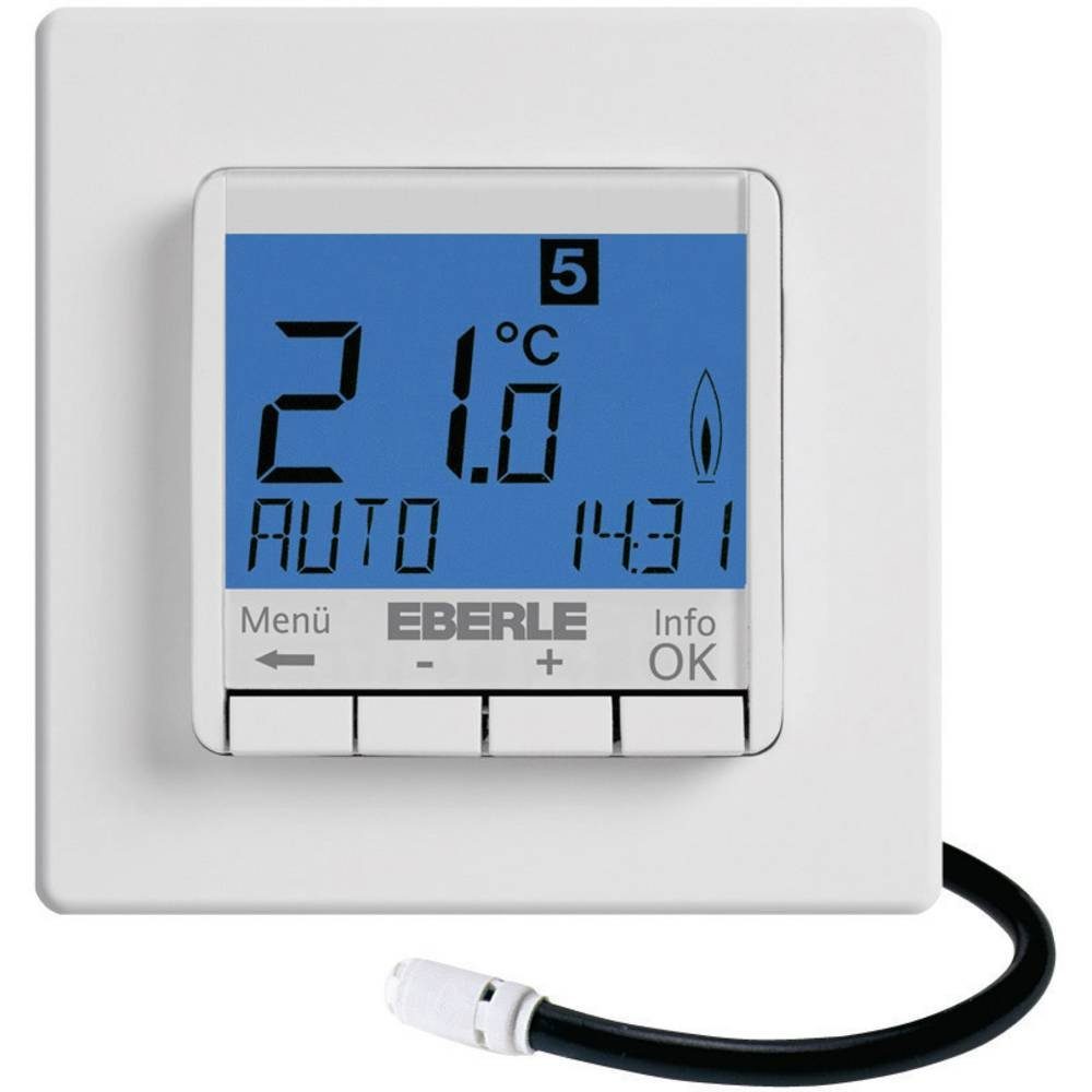 Eberle Raumthermostat FIT 3F, UP-Uhrenthermostat als Fußbodenregler