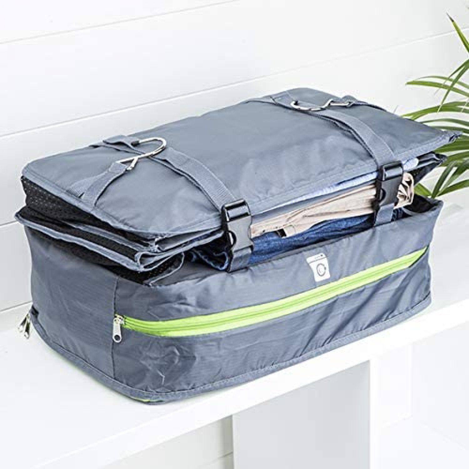 Haushalt International Kofferorganizer Reisetasche Reise Organizer Set Ordnungssystem Platzsparsystem Hängeorganizer Tasche Packwürfel zum Aufhängen