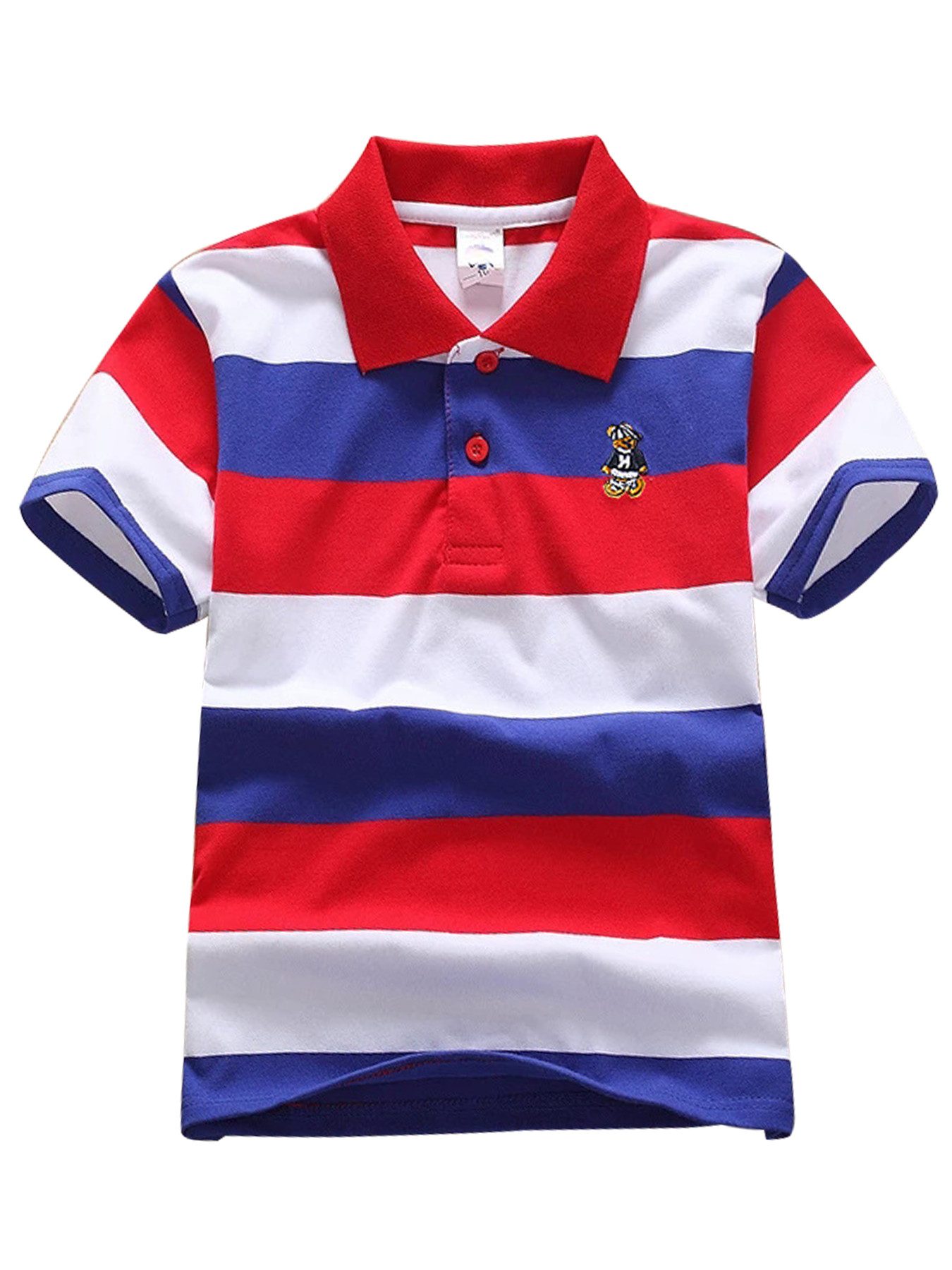 Poloshirt Jungen Poloshirt Kinder 1-12T Baumwolle Atmungsaktiv Sommer