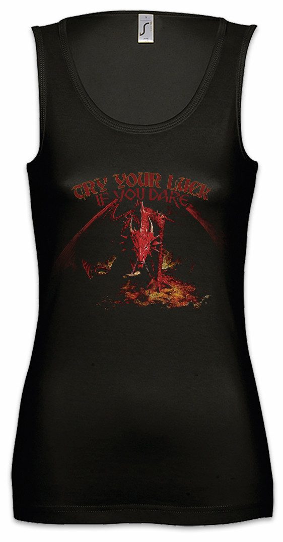 Tanktop Dragon I Ärmelloses Damen T-Shirt Drache Fantasy Tattoo Monster