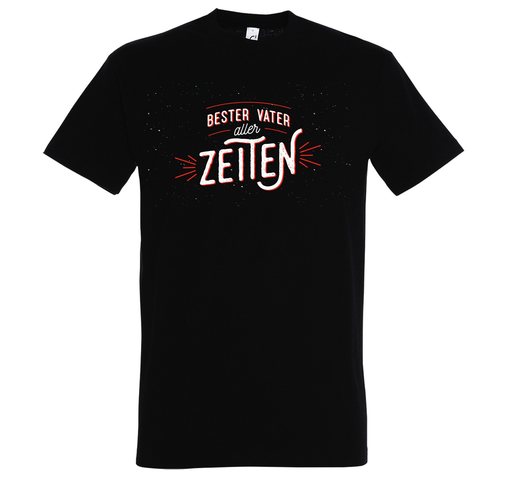 Youth Designz T-Shirt Bester Vater Aller Zeiten Herren Shirt mit trendigem Frontprint Schwarz