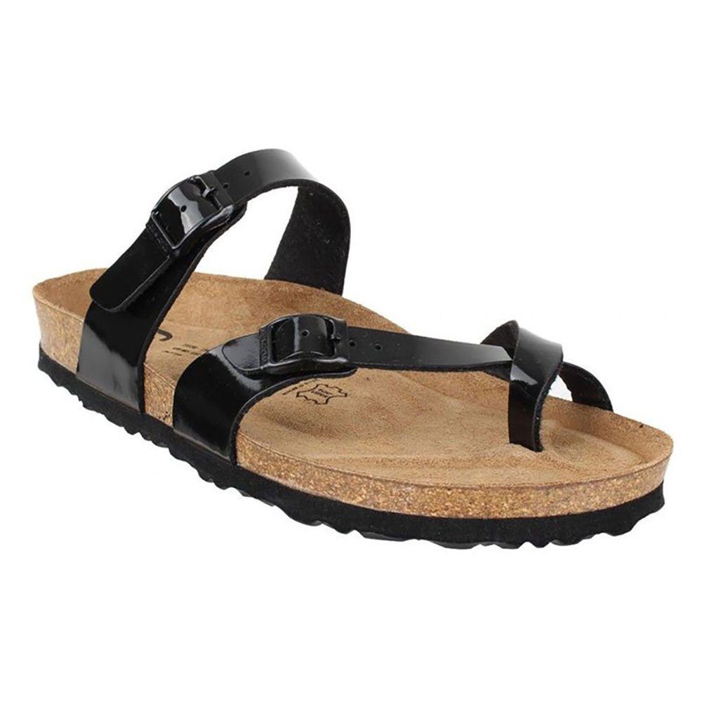 JOE N JOYCE Milano SynSoft Damen Zehentrenner Patent Schwarz Normal Gr. 37 Pantolette