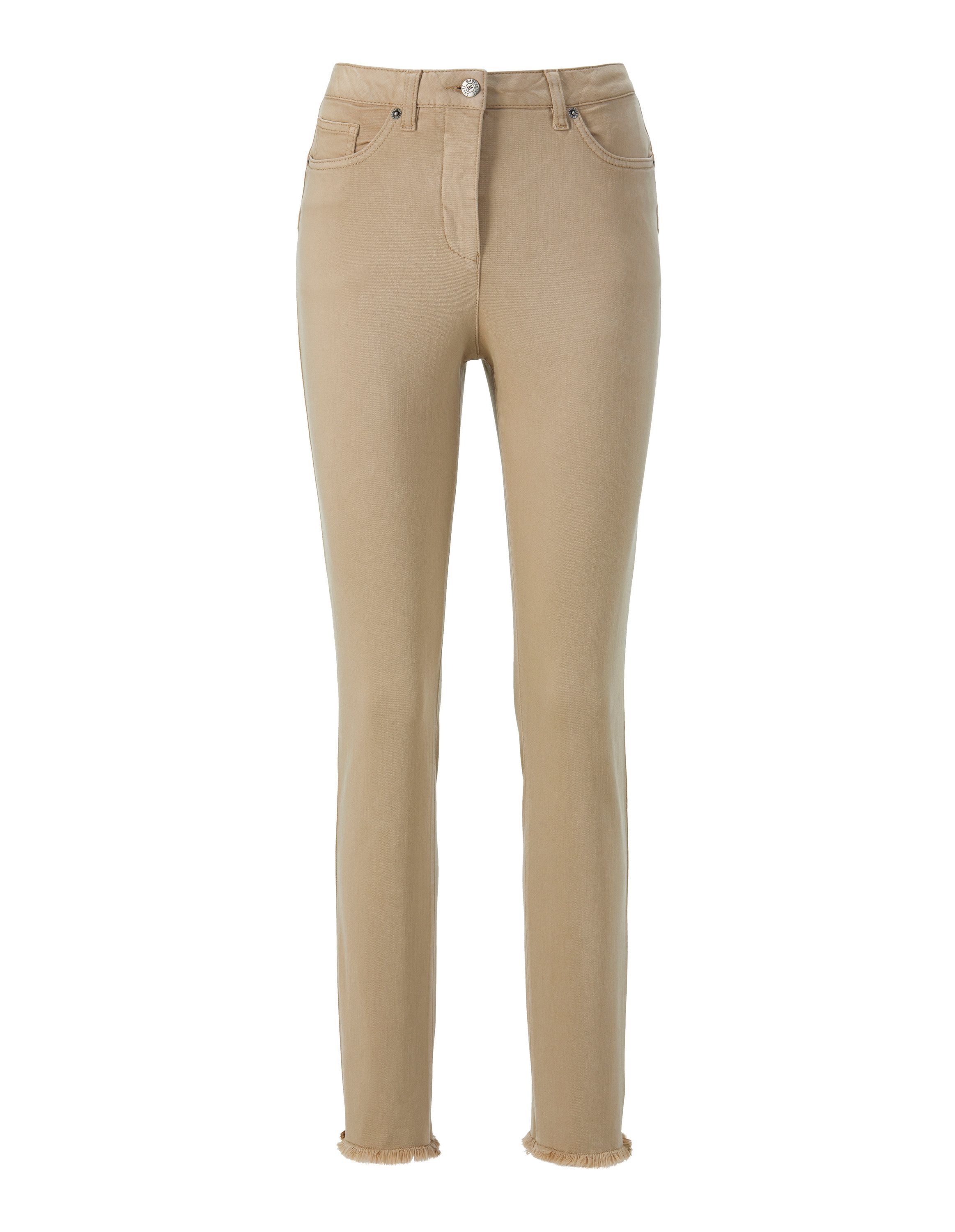 MADELEINE Gerade Jeans Jeans mit feinem Fransensaum