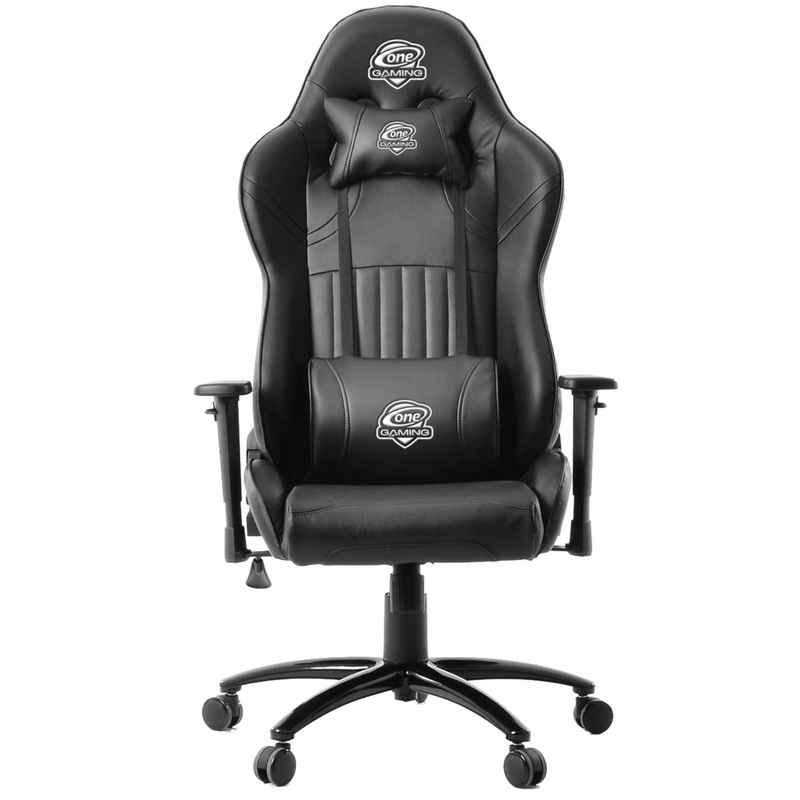 ONE GAMING Gaming Chair Chair Pro BLACK Gaming Stuhl, Bürostuhl, Schreibtischstuhl, vertellbare Armlehnen, ergonomisch