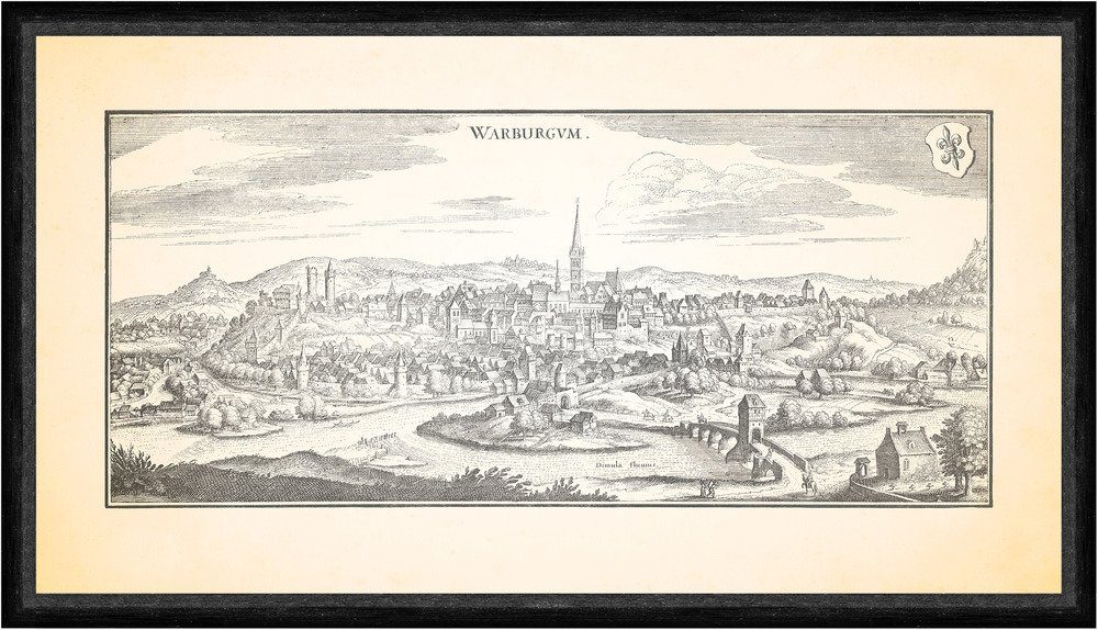 Kunstdruck Warburg Warburger Börde Burg Desenberg Andreaskapelle Burgberg Faks_Me