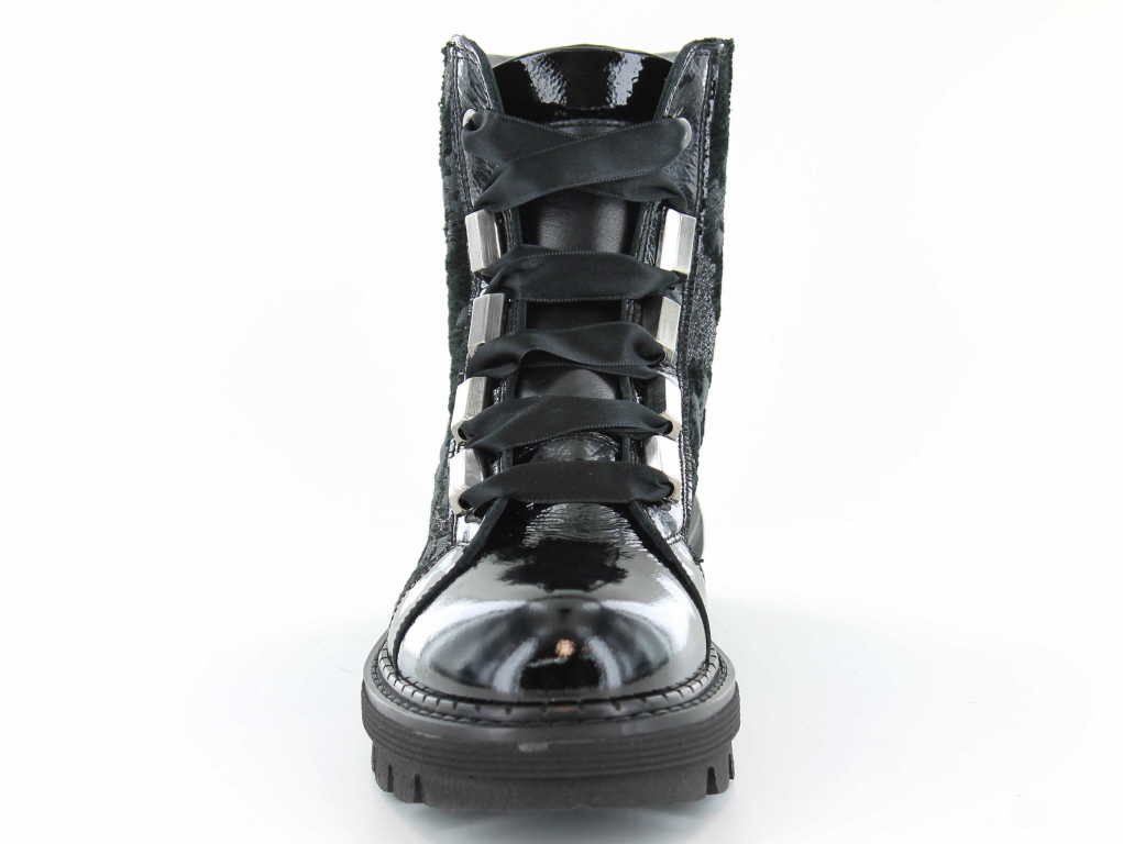 NOCLAIM Inna 1 Pony nero Stiefelette