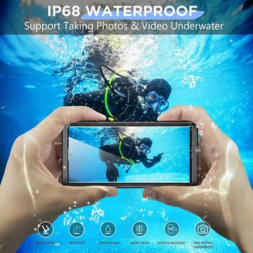 Wigento Handyhülle Für Samsung Galaxy S23 Ultra 5G 360 Grad Wasserdichte Tasche Hülle Neu