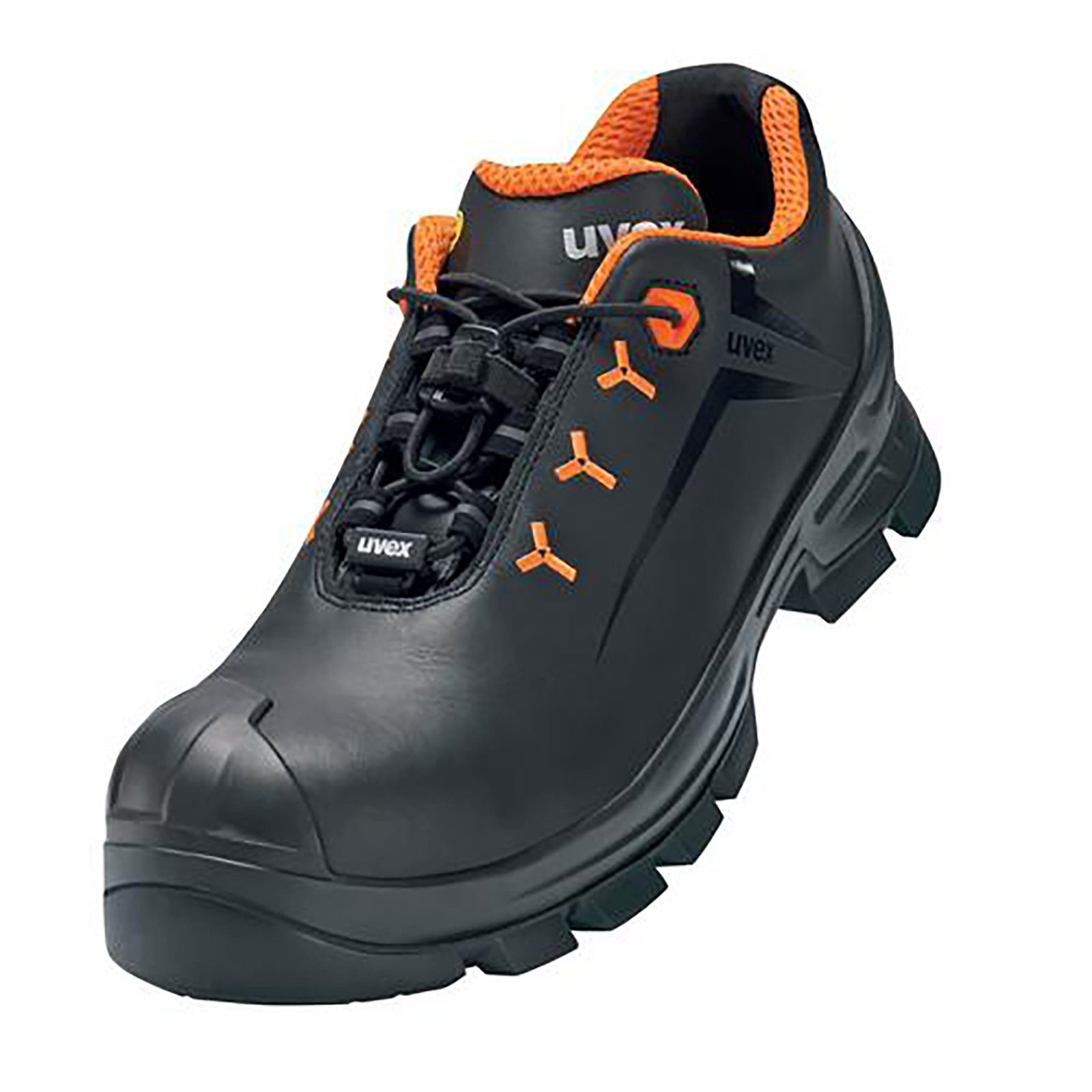 Uvex 2 MACSOLE® Halbschuhe S3 schwarz, orange Weite 10 Sicherheitsschuh | Arbeitsschuhe