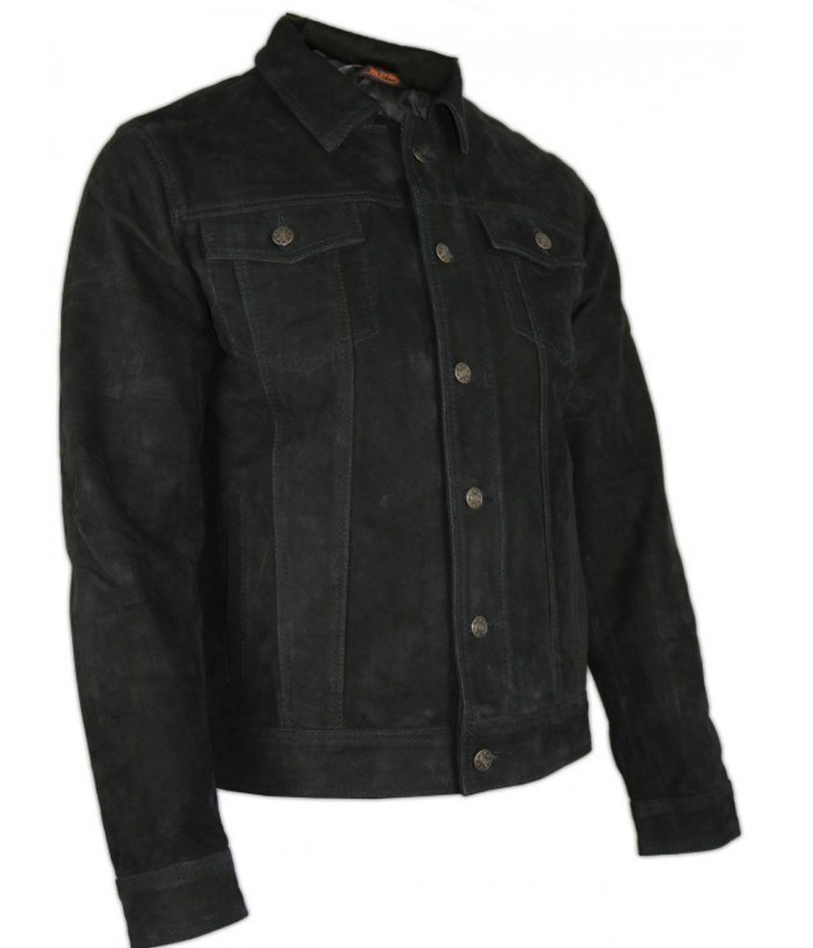 MDM Lederjacke Herren Jeans Jacke Lederjacke Nubuk Büffel Leder günstig online kaufen