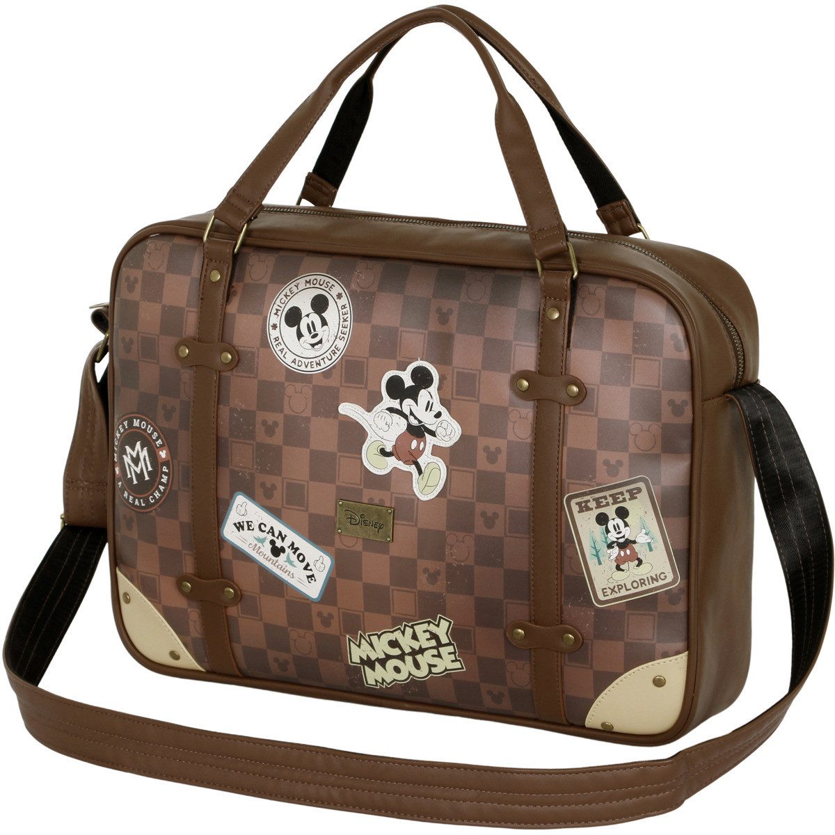 Disney Umhängetasche Mickey Mouse Journey-Laptop Computer Bag, Handtasche, Shopper, Crossbody Bag, Schultertasche, Hobo Bag